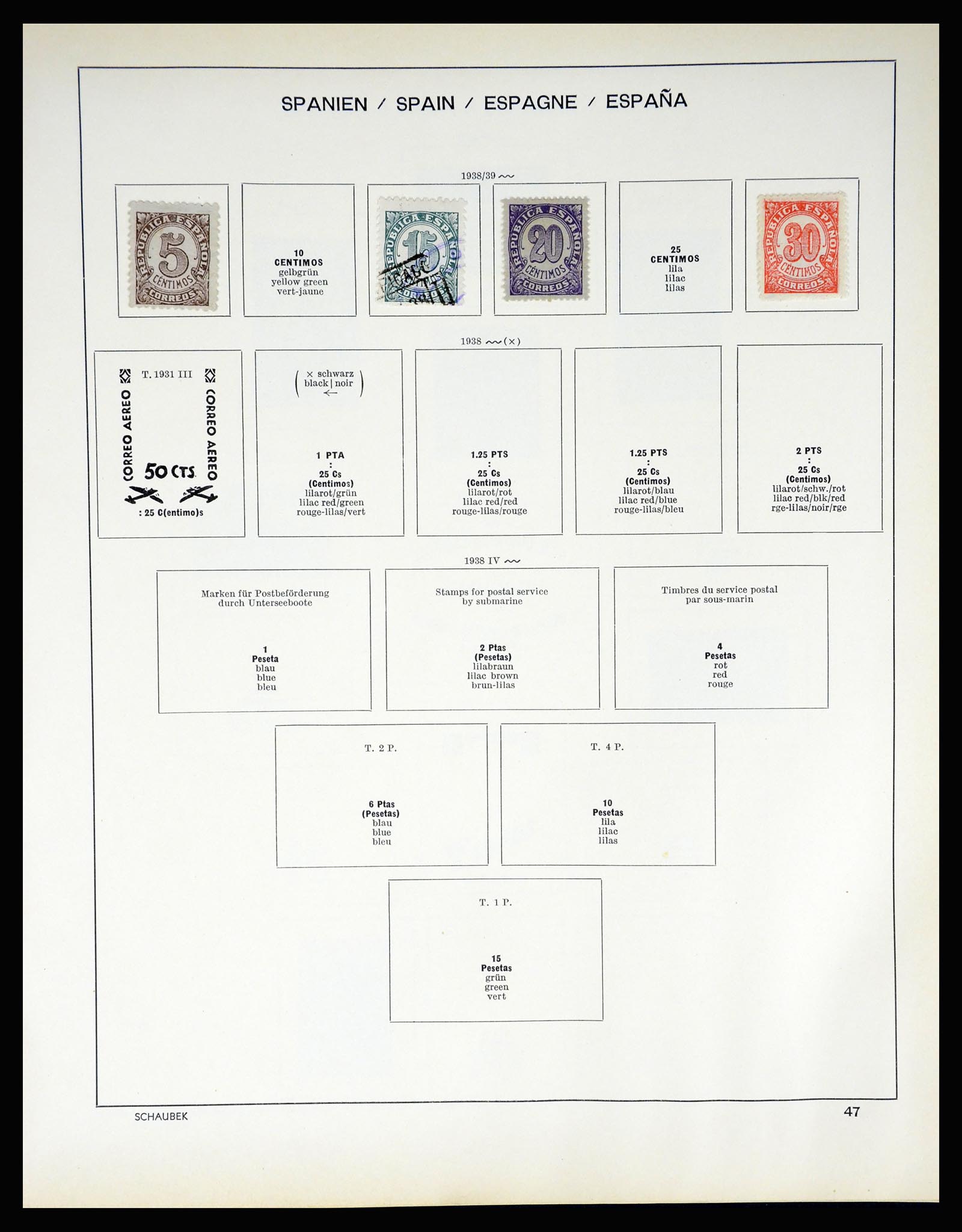 37268 045 - Postzegelverzameling 37268 Spanje 1850-1991.