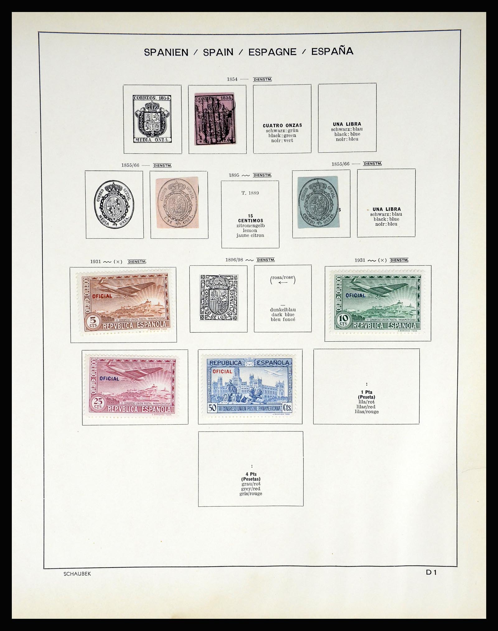 37268 048 - Postzegelverzameling 37268 Spanje 1850-1991.