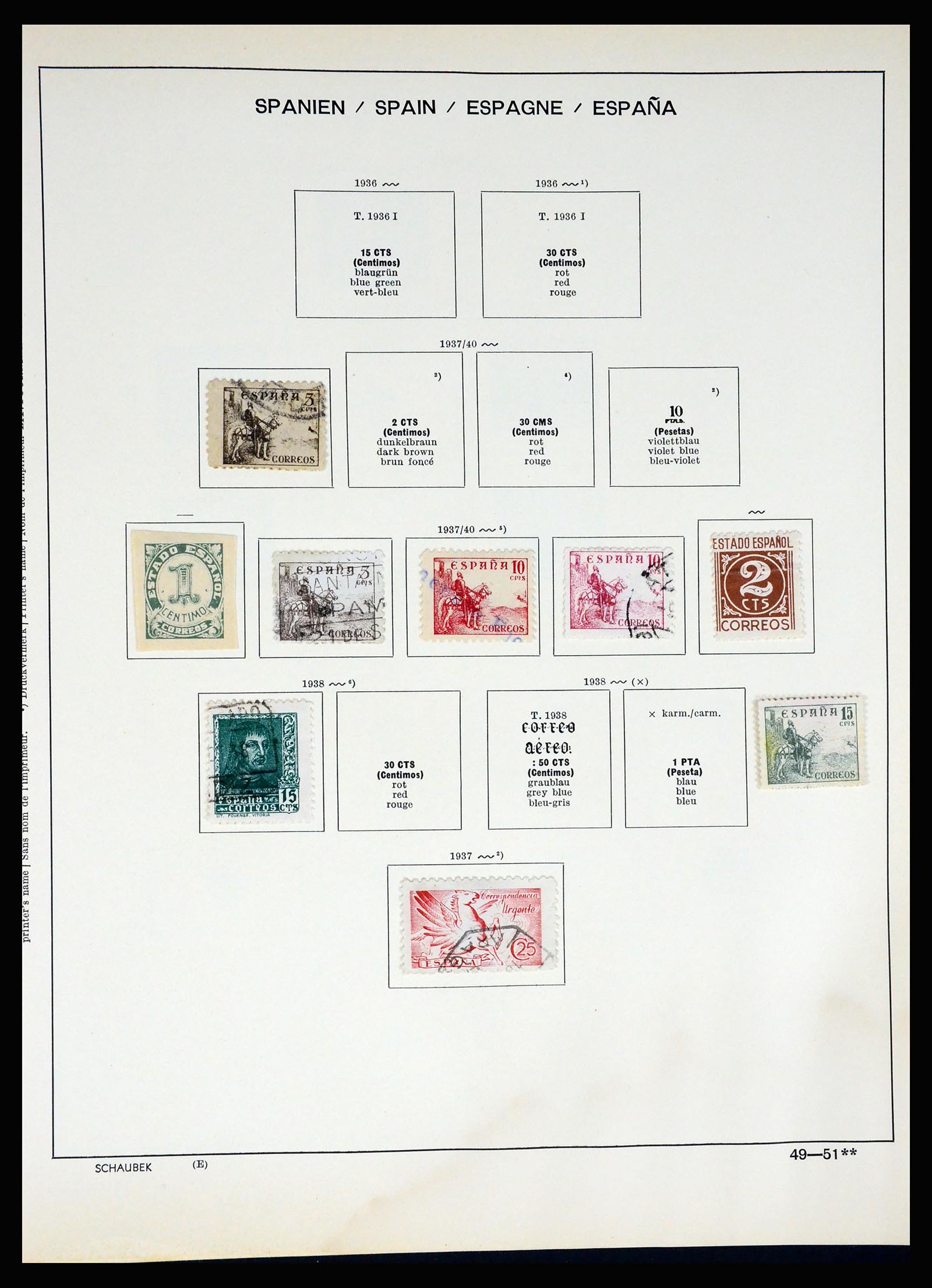 37268 053 - Postzegelverzameling 37268 Spanje 1850-1991.