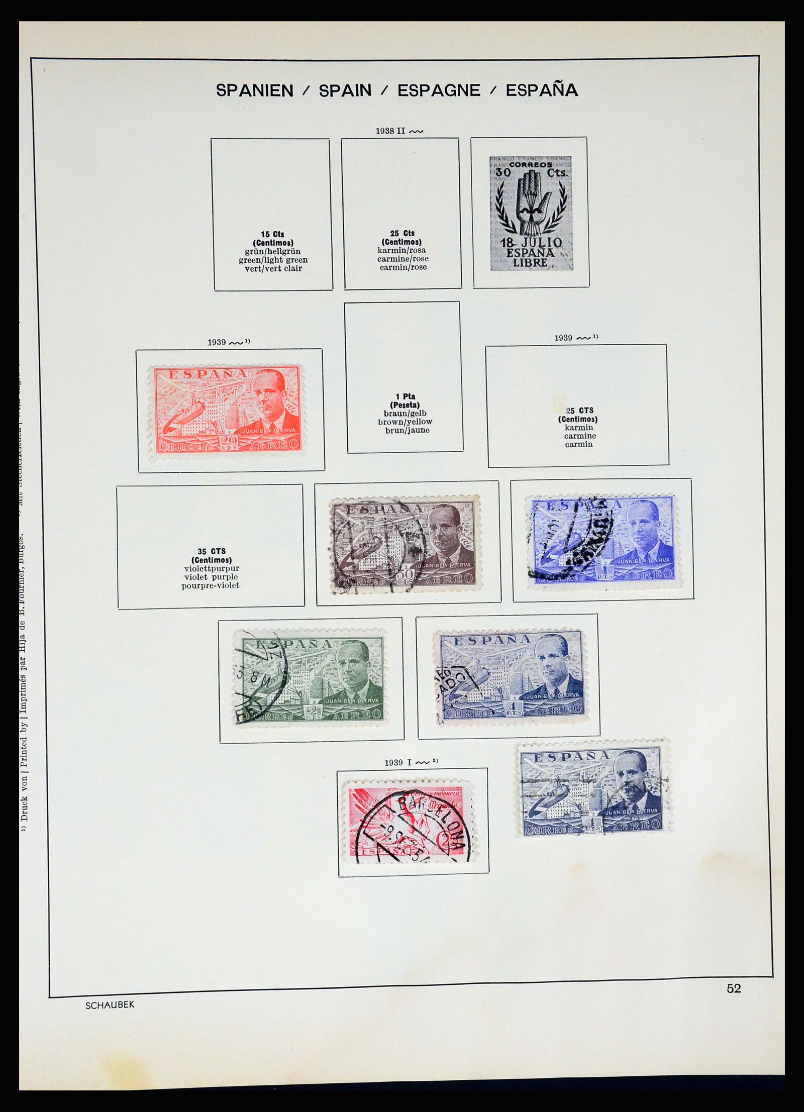 37268 054 - Postzegelverzameling 37268 Spanje 1850-1991.