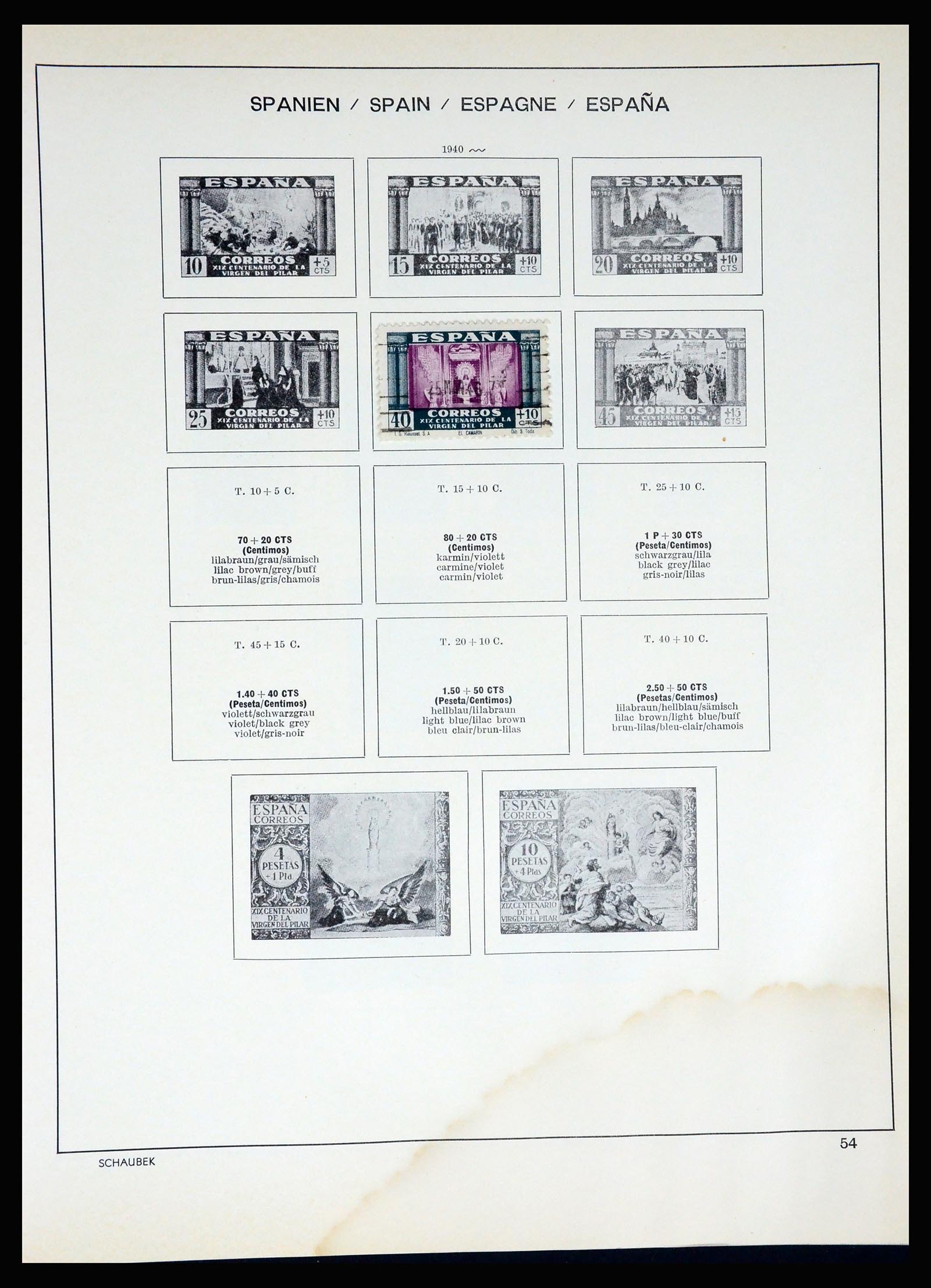 37268 056 - Postzegelverzameling 37268 Spanje 1850-1991.