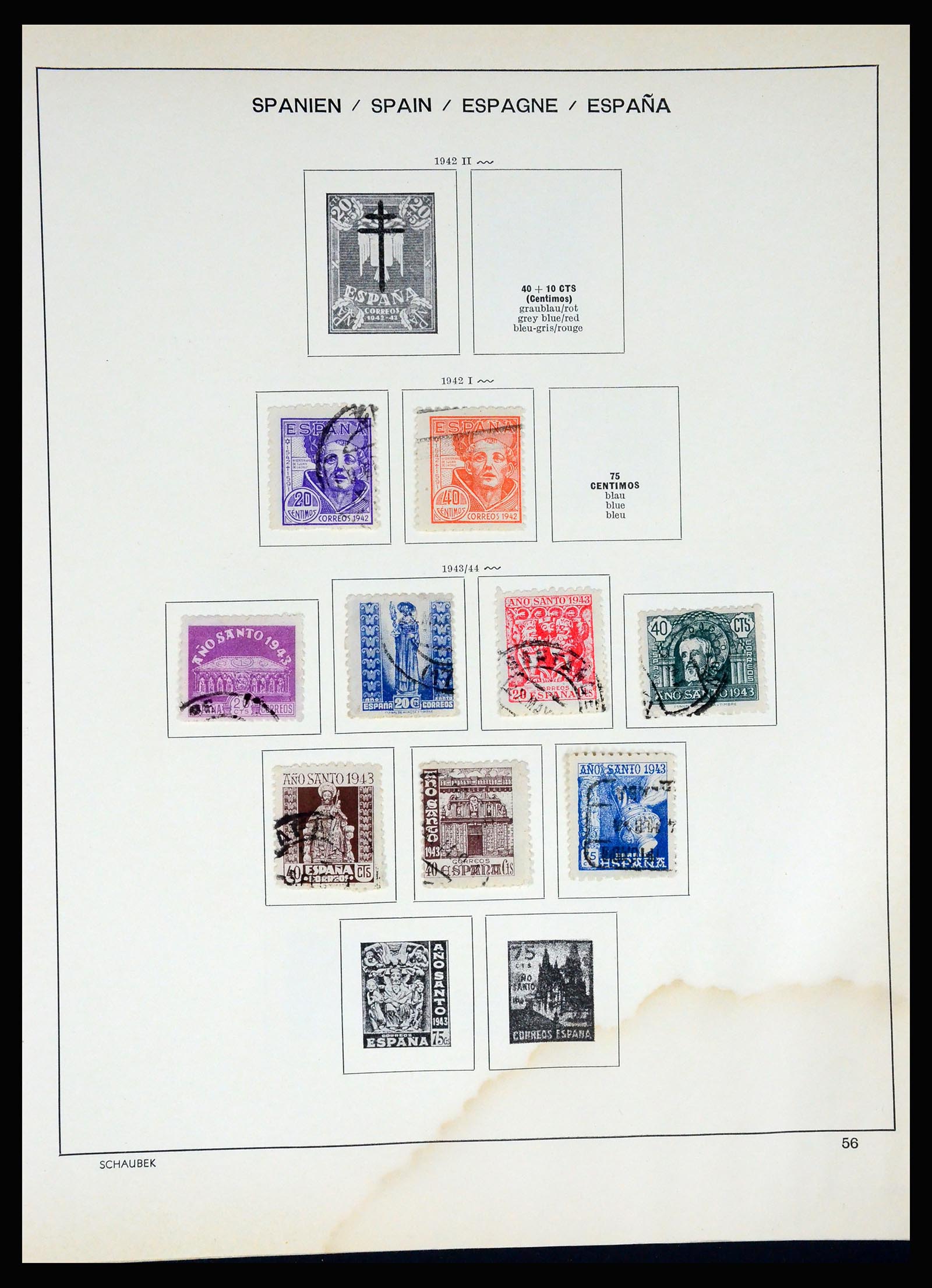 37268 058 - Postzegelverzameling 37268 Spanje 1850-1991.