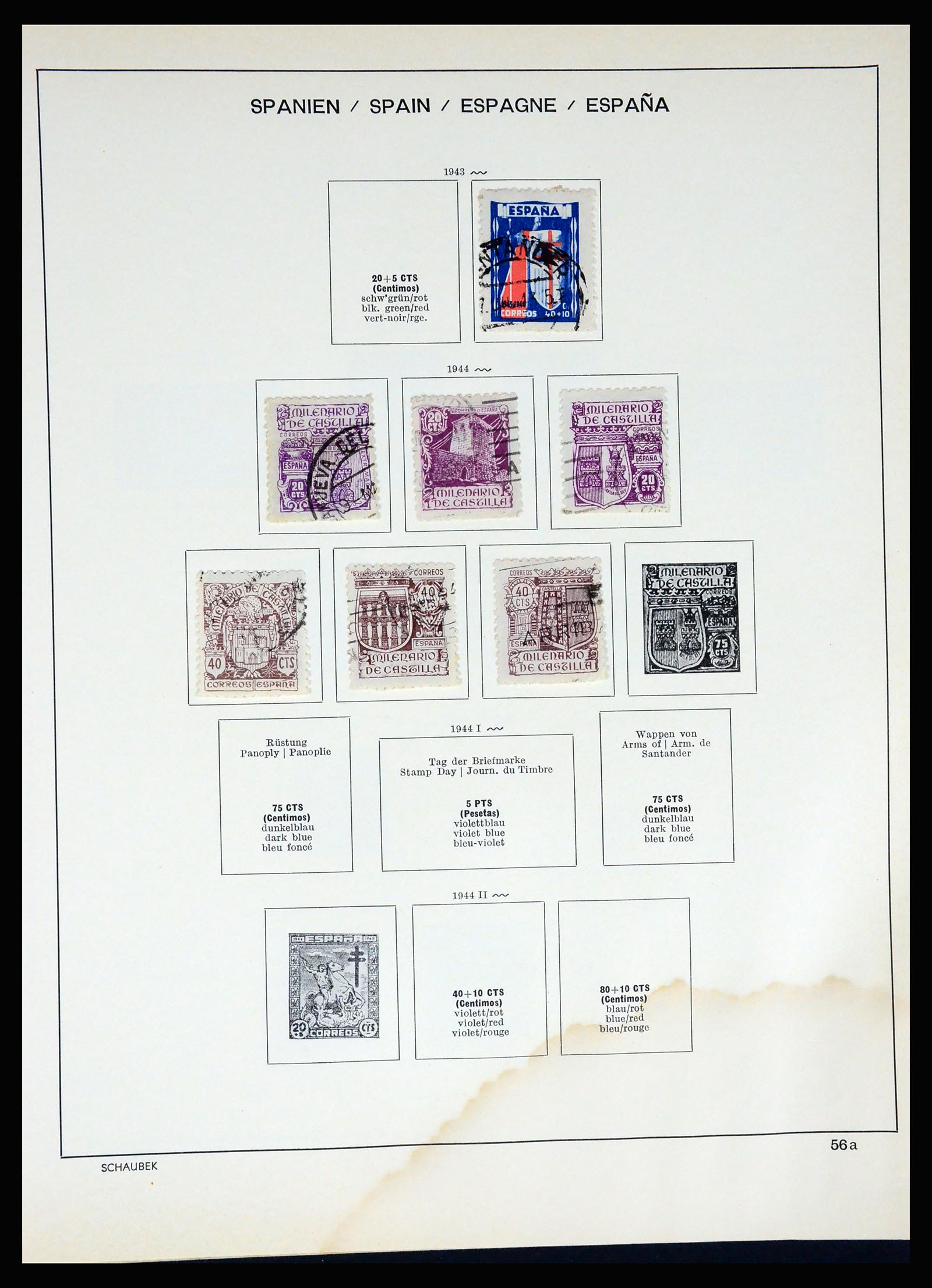 37268 059 - Postzegelverzameling 37268 Spanje 1850-1991.