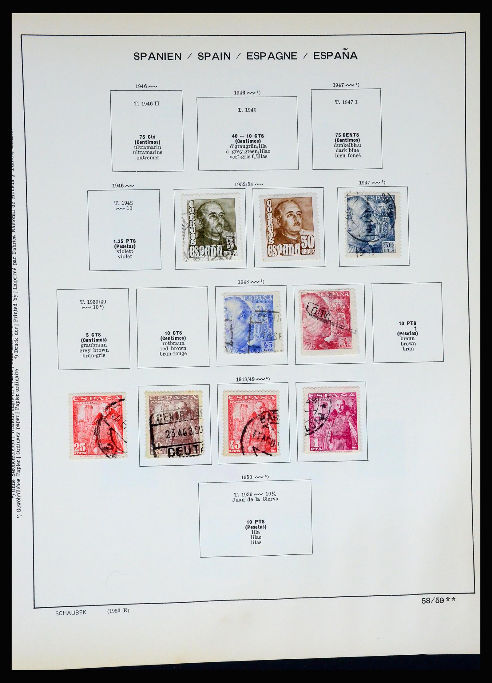 37268 063 - Postzegelverzameling 37268 Spanje 1850-1991.