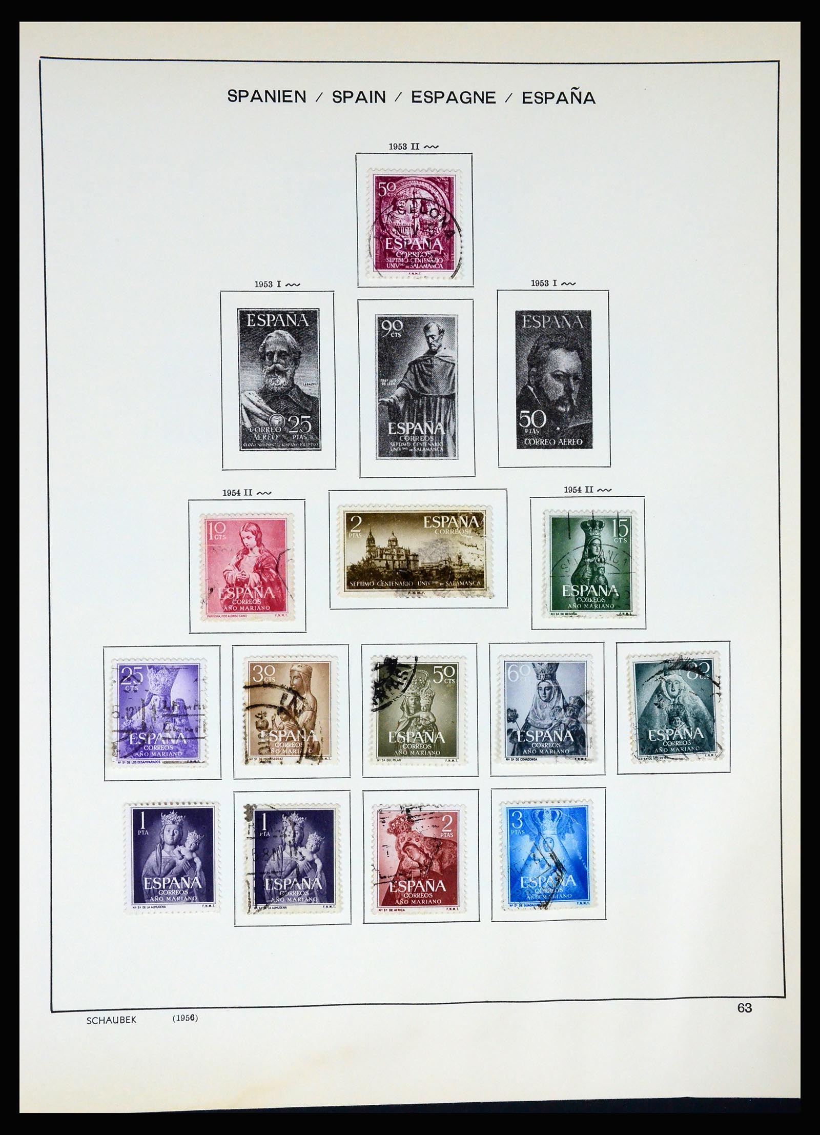 37268 067 - Postzegelverzameling 37268 Spanje 1850-1991.