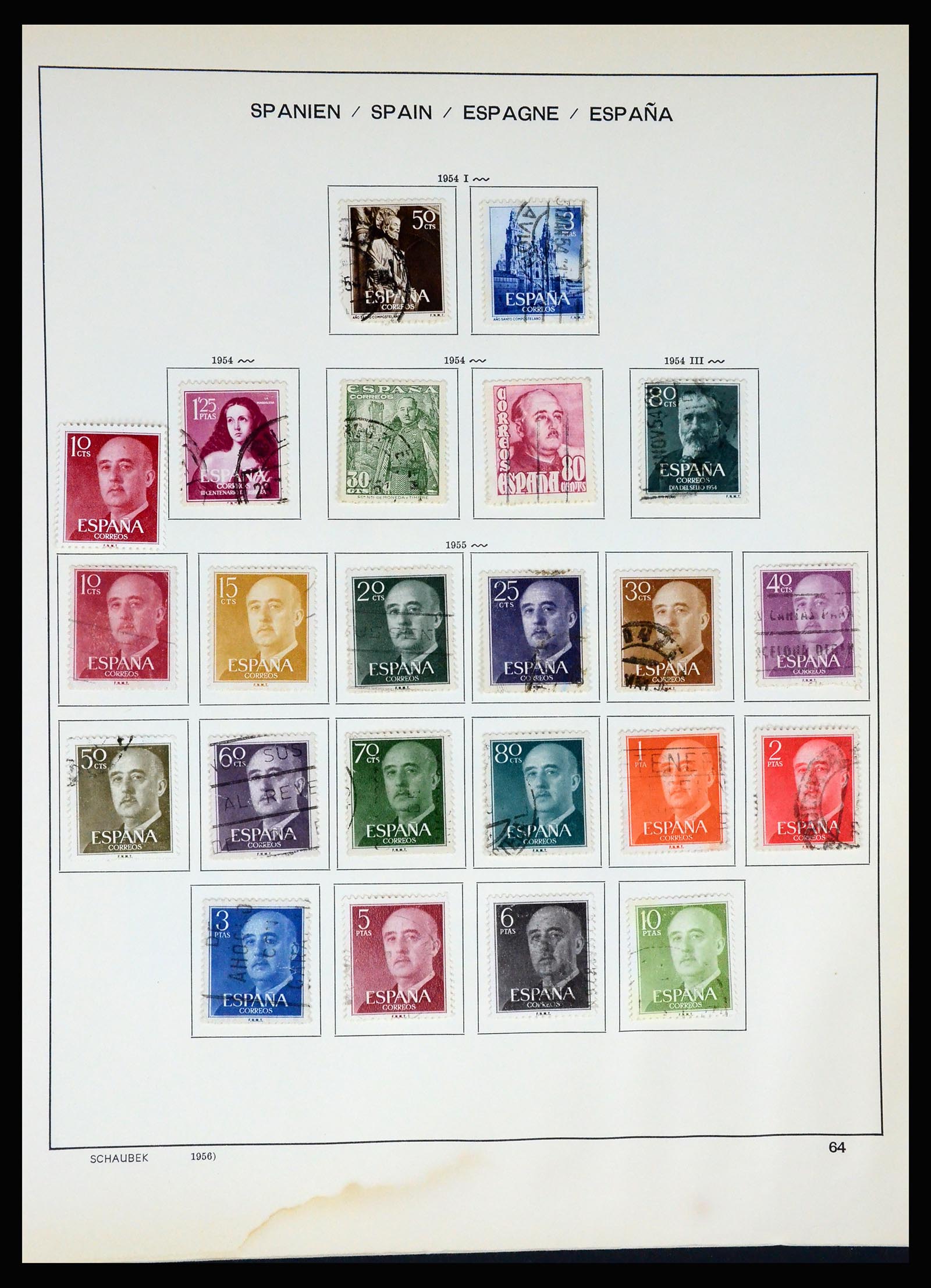 37268 068 - Postzegelverzameling 37268 Spanje 1850-1991.