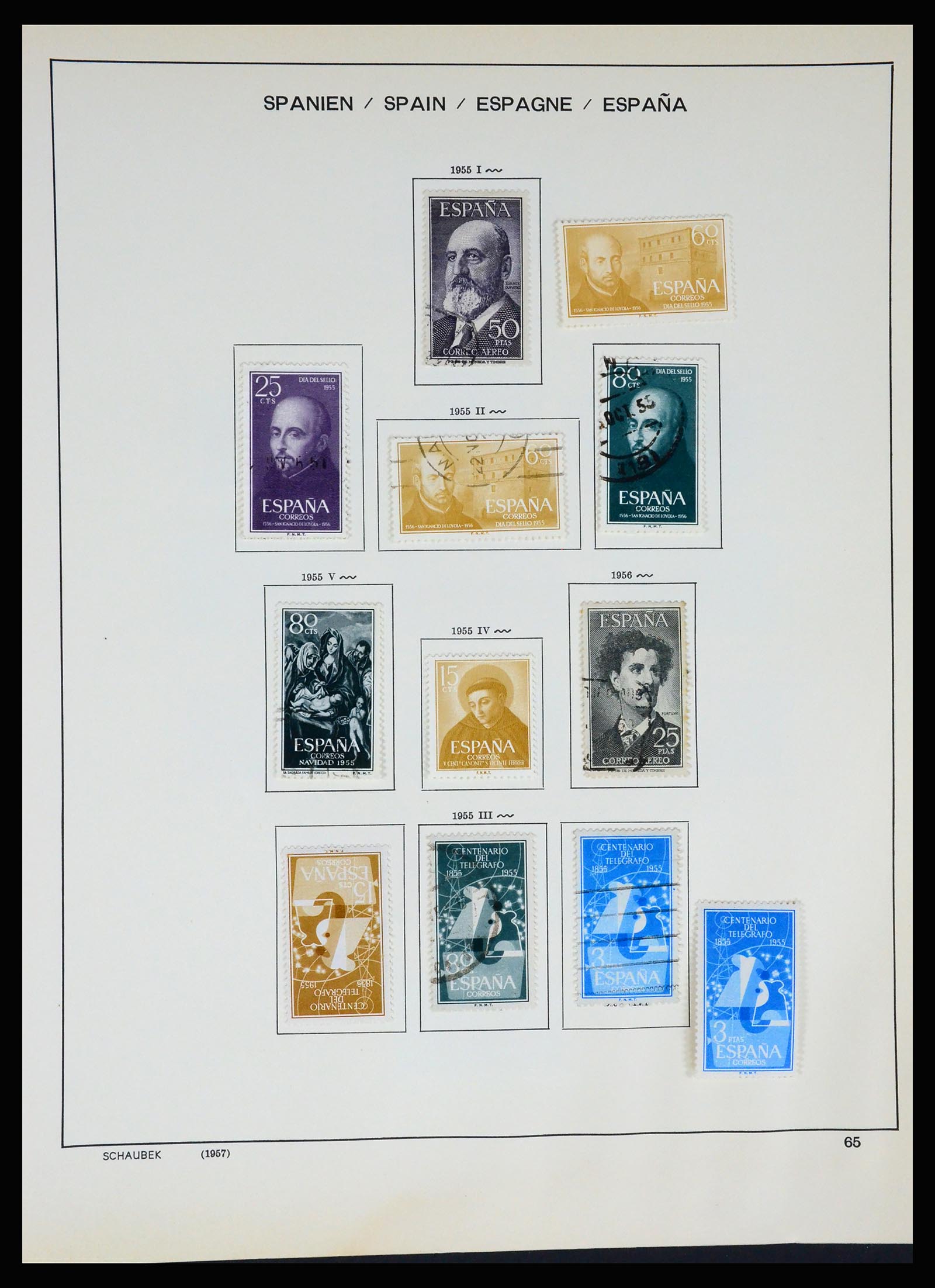 37268 070 - Postzegelverzameling 37268 Spanje 1850-1991.
