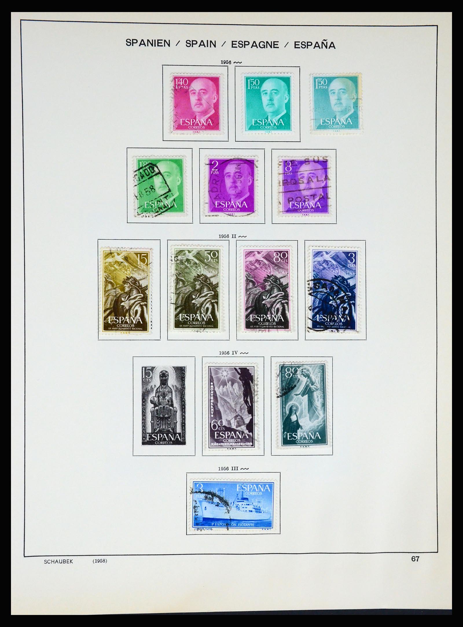 37268 072 - Postzegelverzameling 37268 Spanje 1850-1991.
