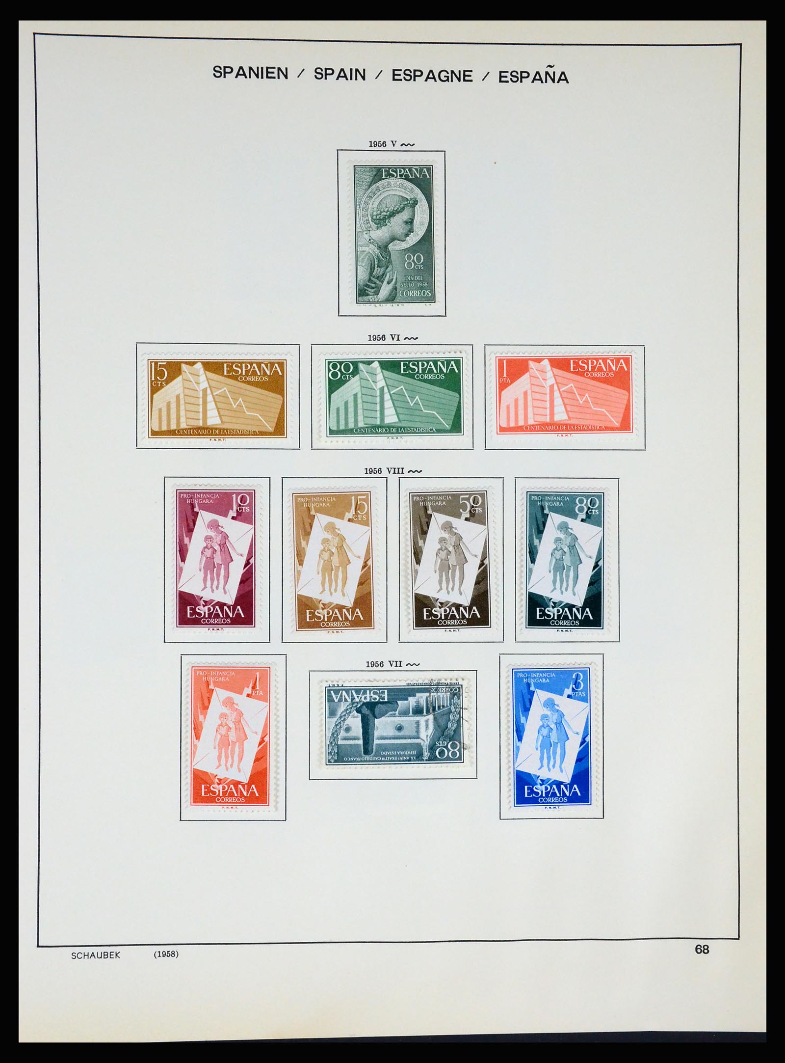37268 073 - Postzegelverzameling 37268 Spanje 1850-1991.