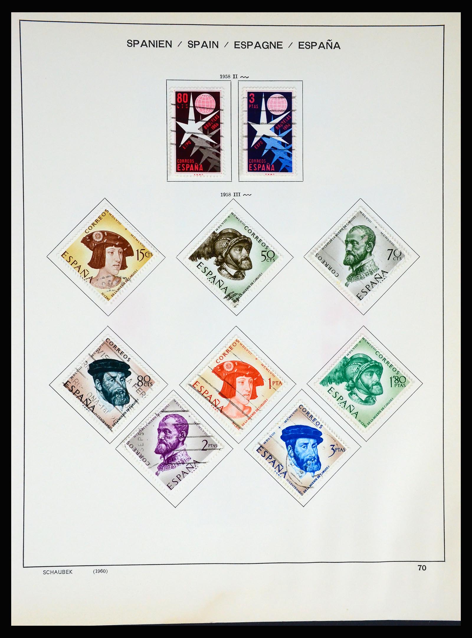 37268 075 - Postzegelverzameling 37268 Spanje 1850-1991.