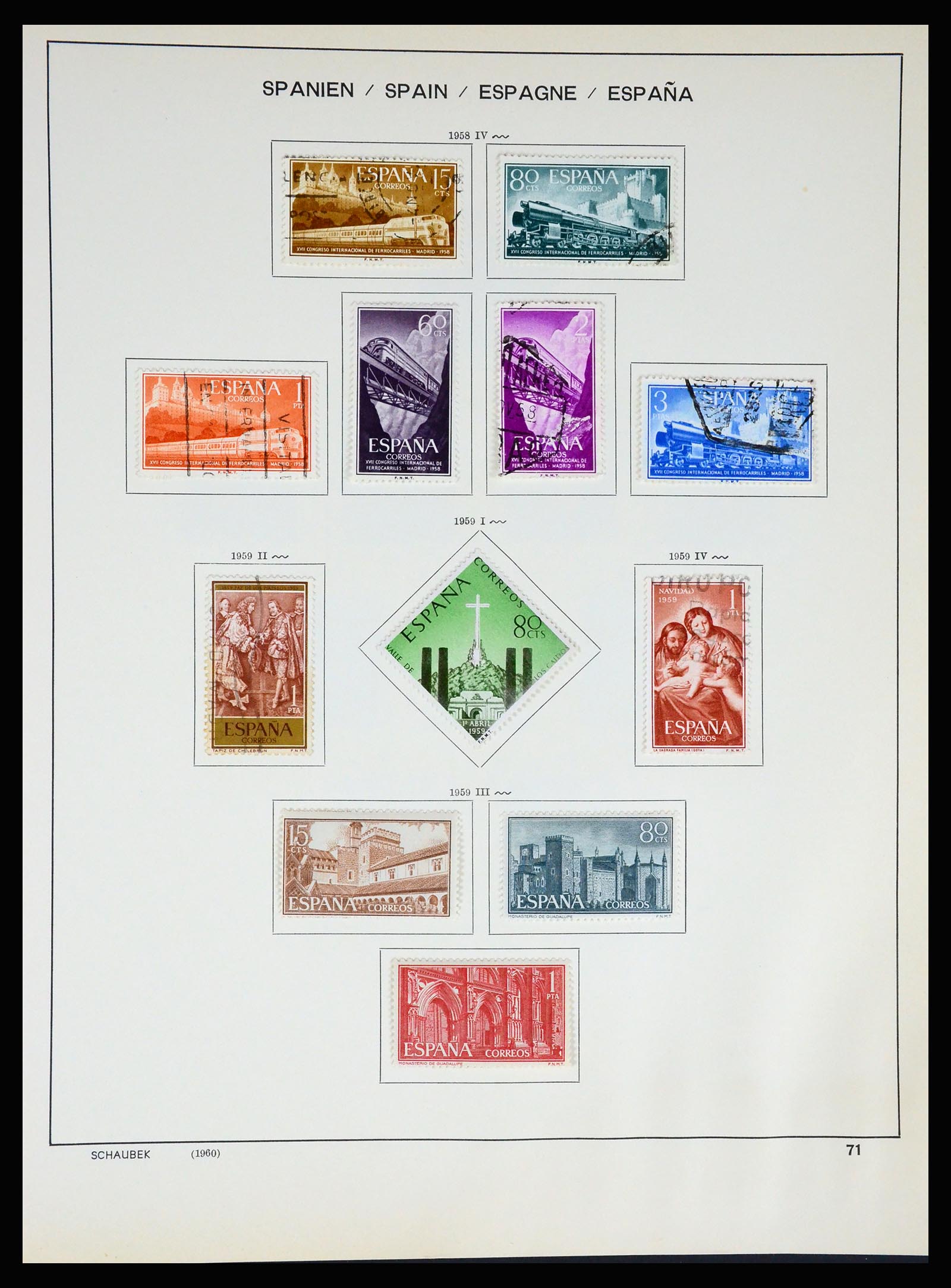 37268 076 - Postzegelverzameling 37268 Spanje 1850-1991.