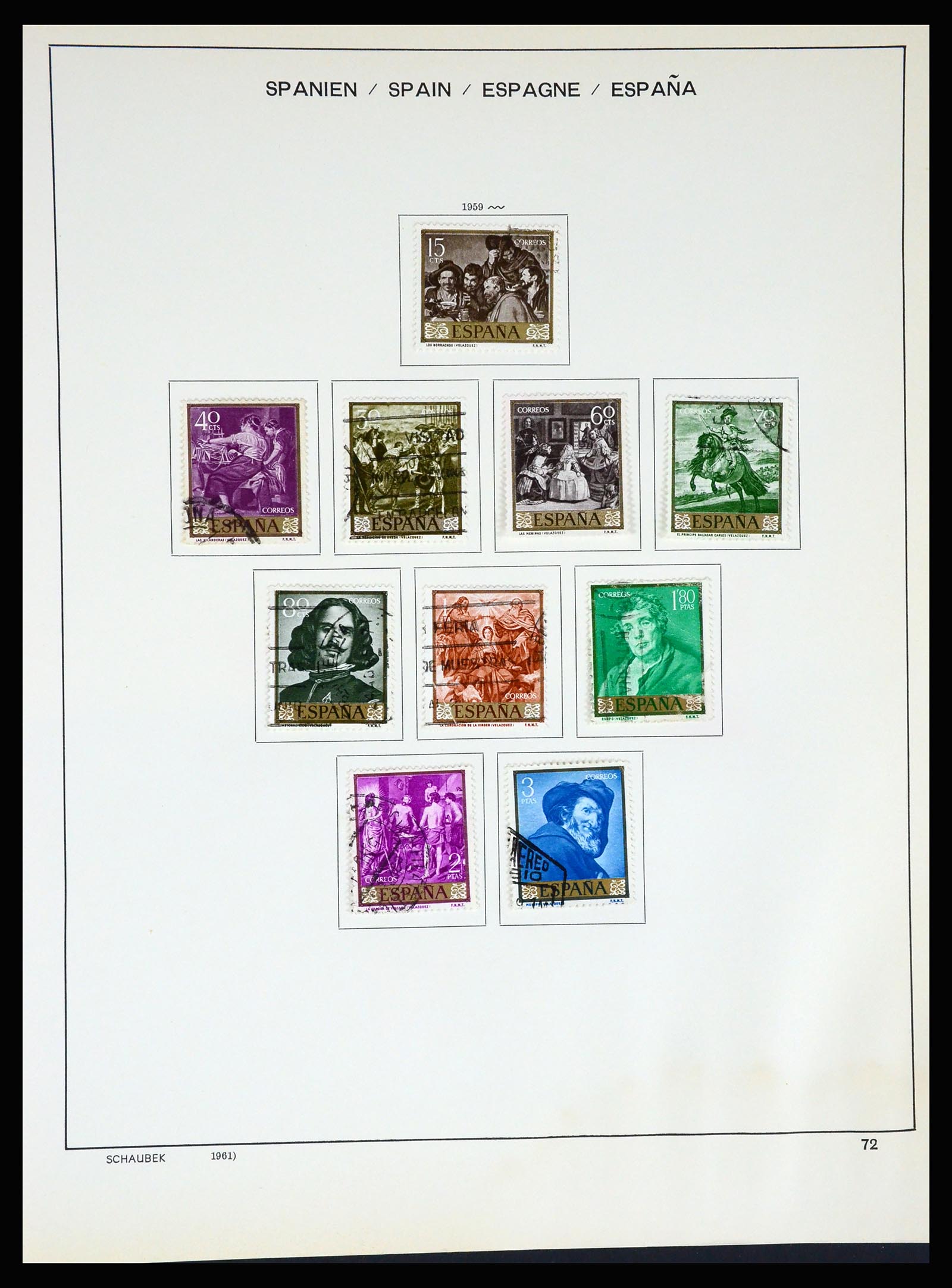 37268 077 - Postzegelverzameling 37268 Spanje 1850-1991.