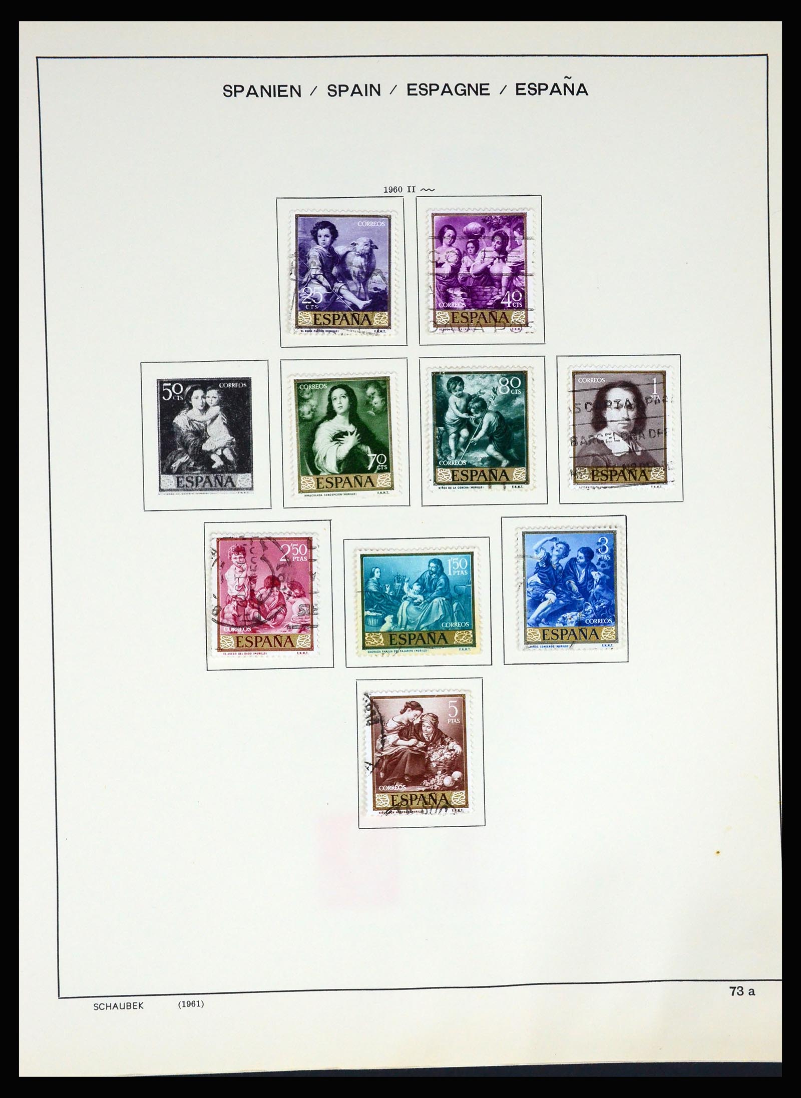 37268 079 - Postzegelverzameling 37268 Spanje 1850-1991.