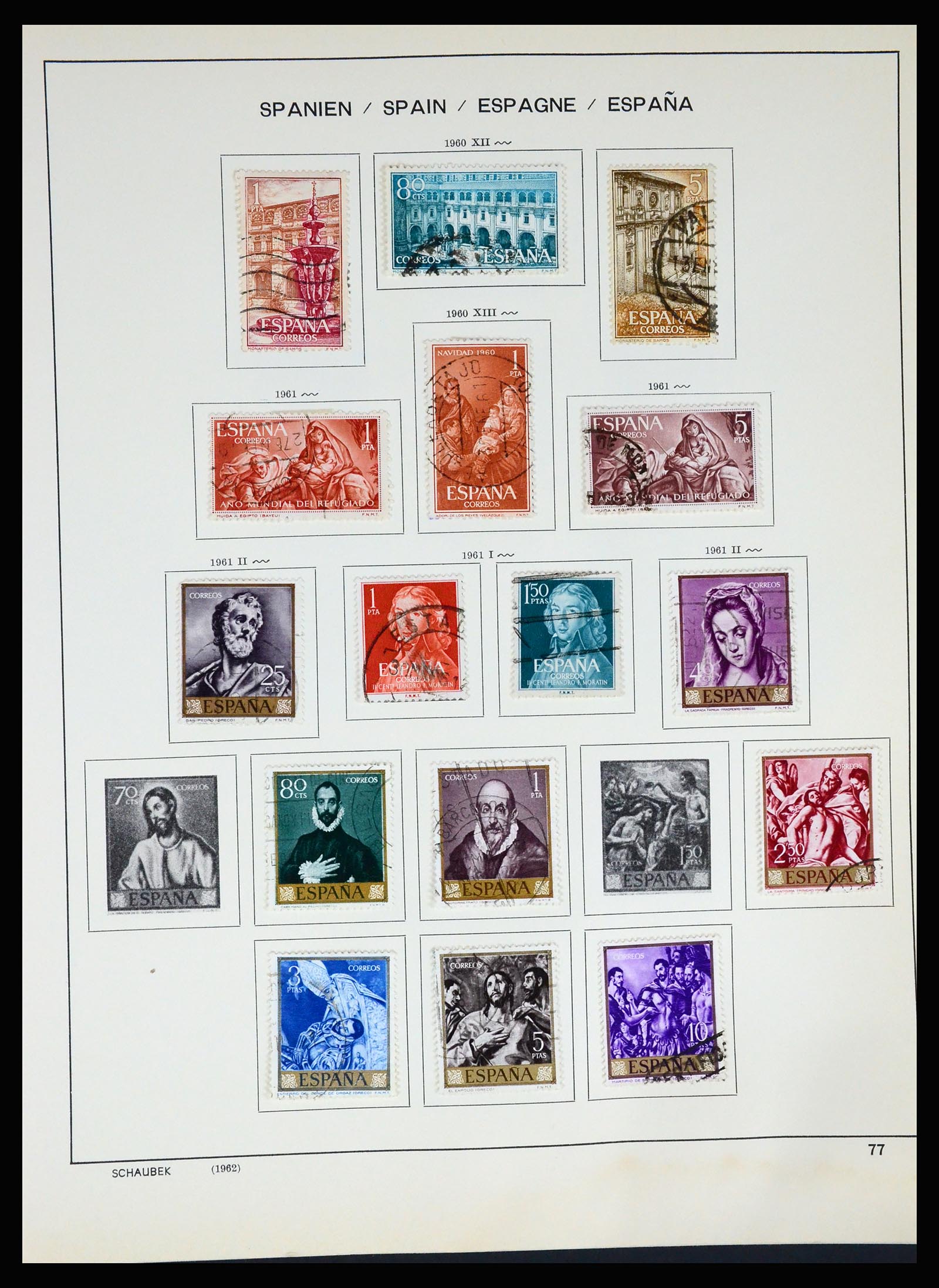 37268 083 - Postzegelverzameling 37268 Spanje 1850-1991.