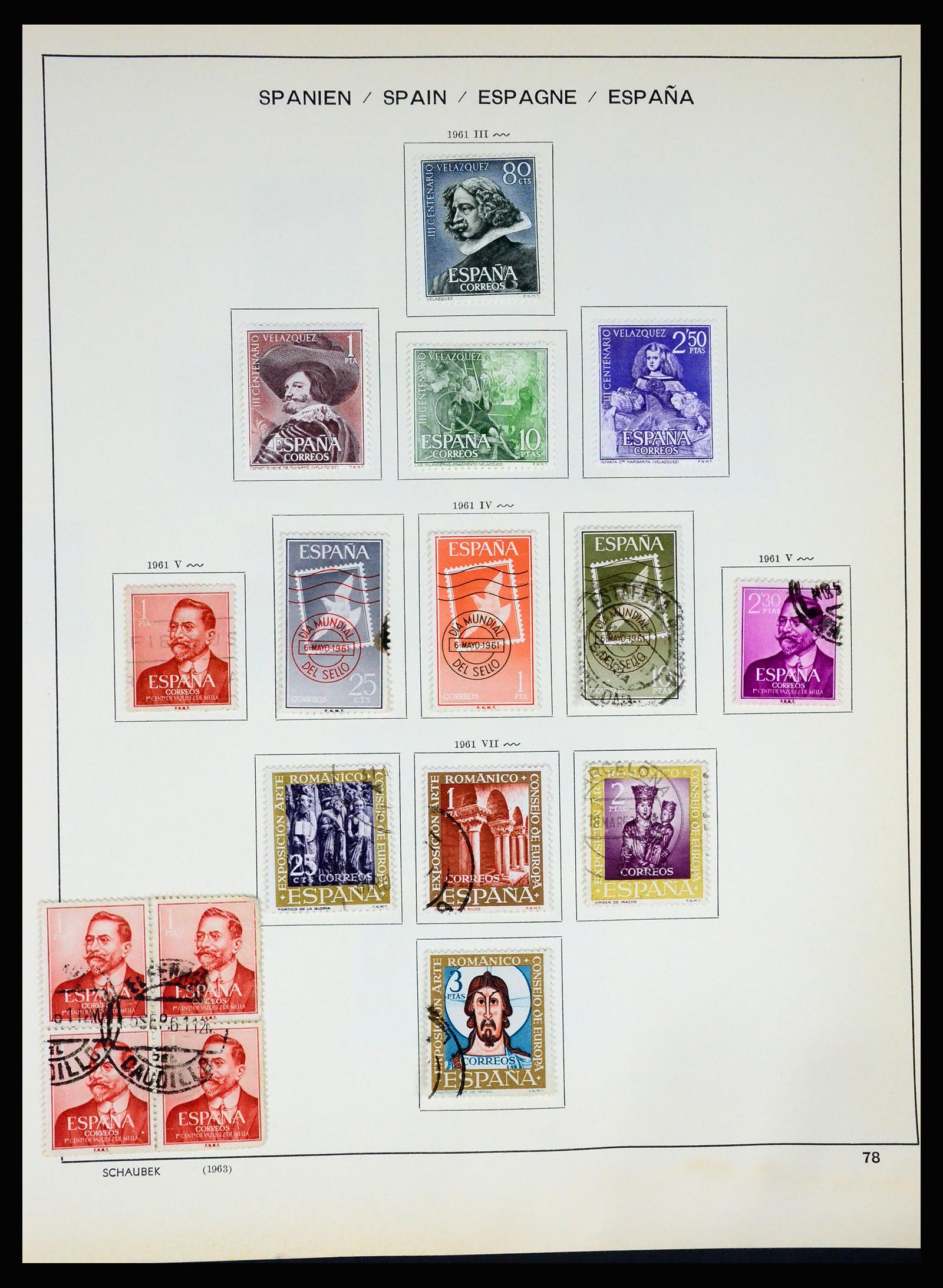 37268 084 - Postzegelverzameling 37268 Spanje 1850-1991.