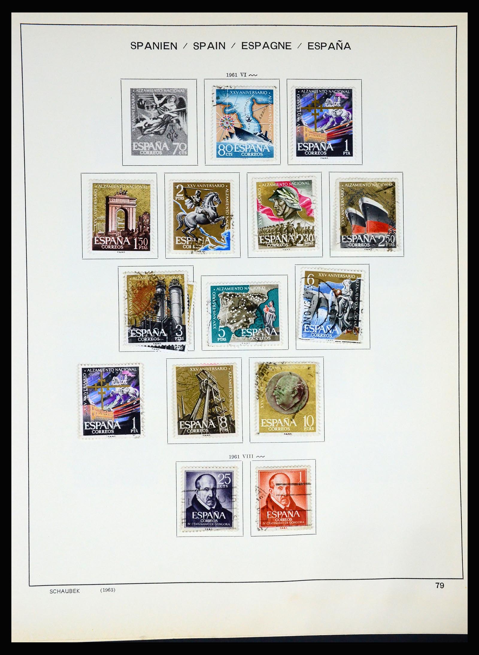 37268 085 - Postzegelverzameling 37268 Spanje 1850-1991.