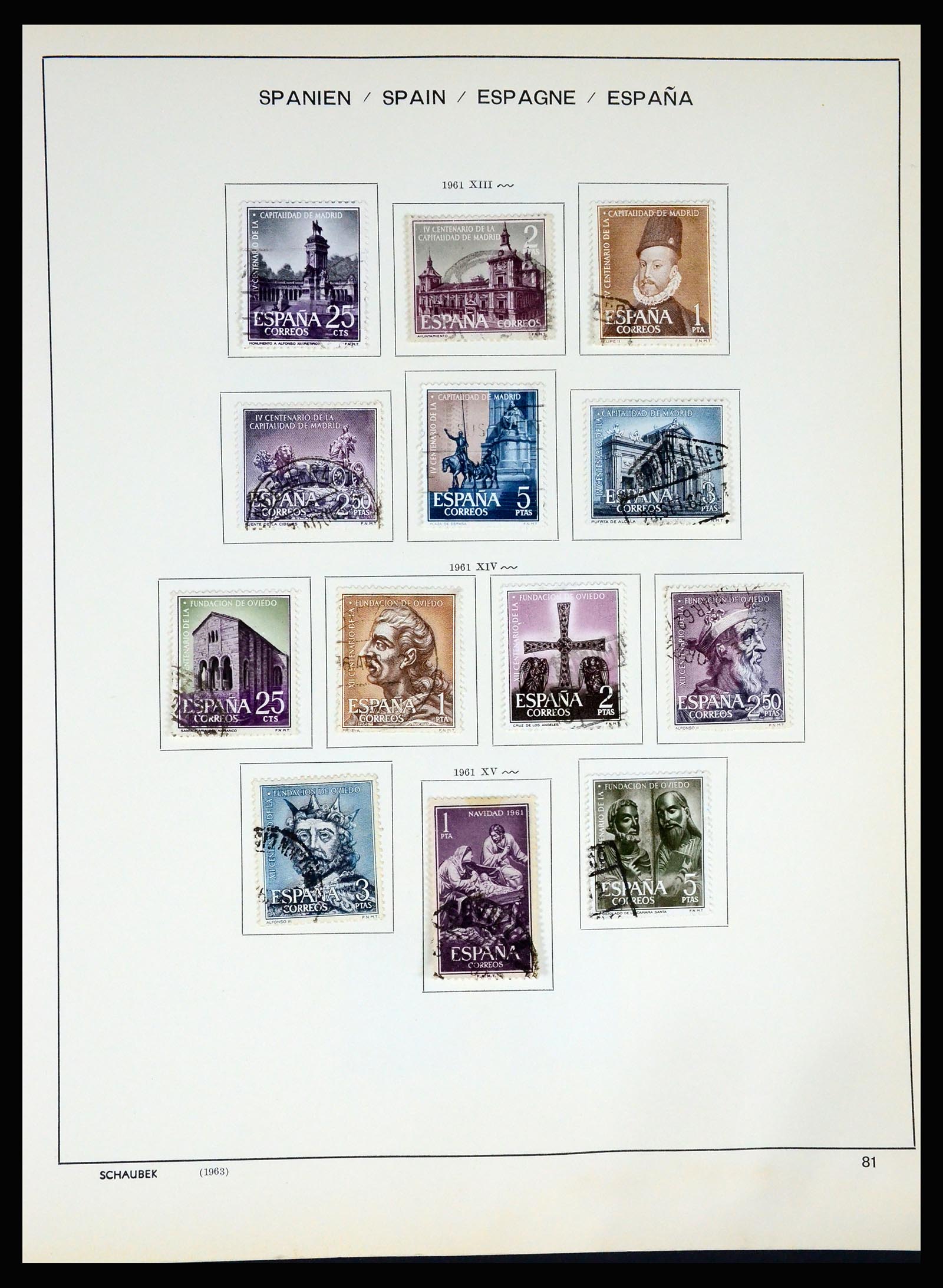 37268 087 - Postzegelverzameling 37268 Spanje 1850-1991.