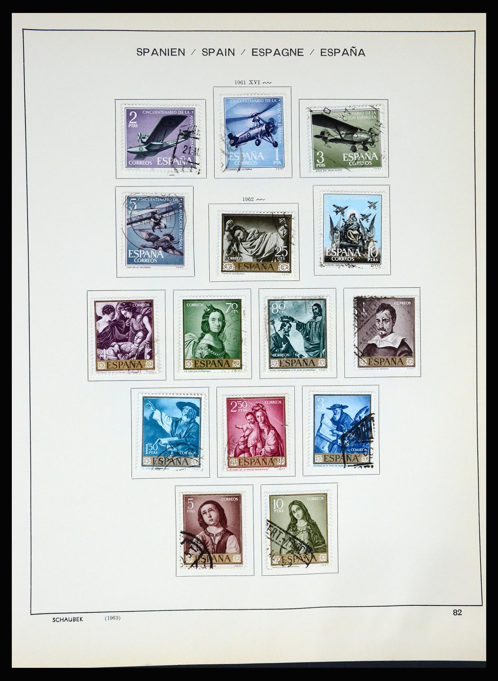37268 088 - Postzegelverzameling 37268 Spanje 1850-1991.