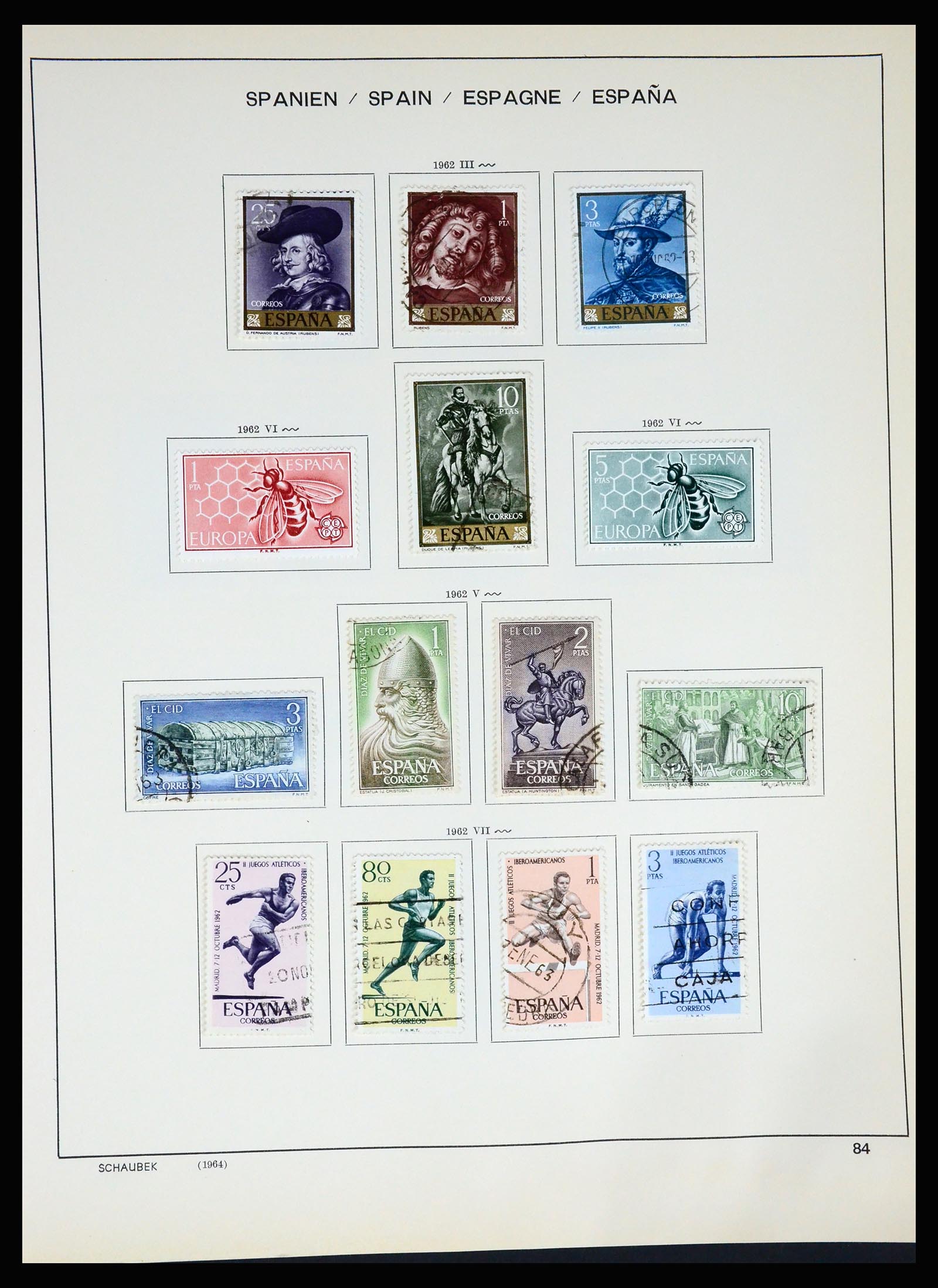 37268 090 - Postzegelverzameling 37268 Spanje 1850-1991.