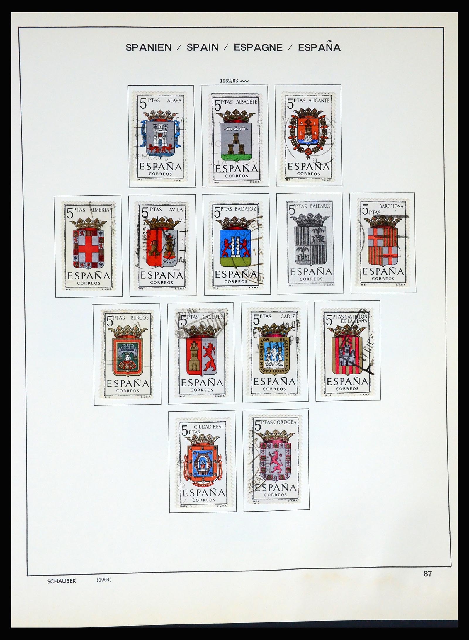 37268 093 - Postzegelverzameling 37268 Spanje 1850-1991.