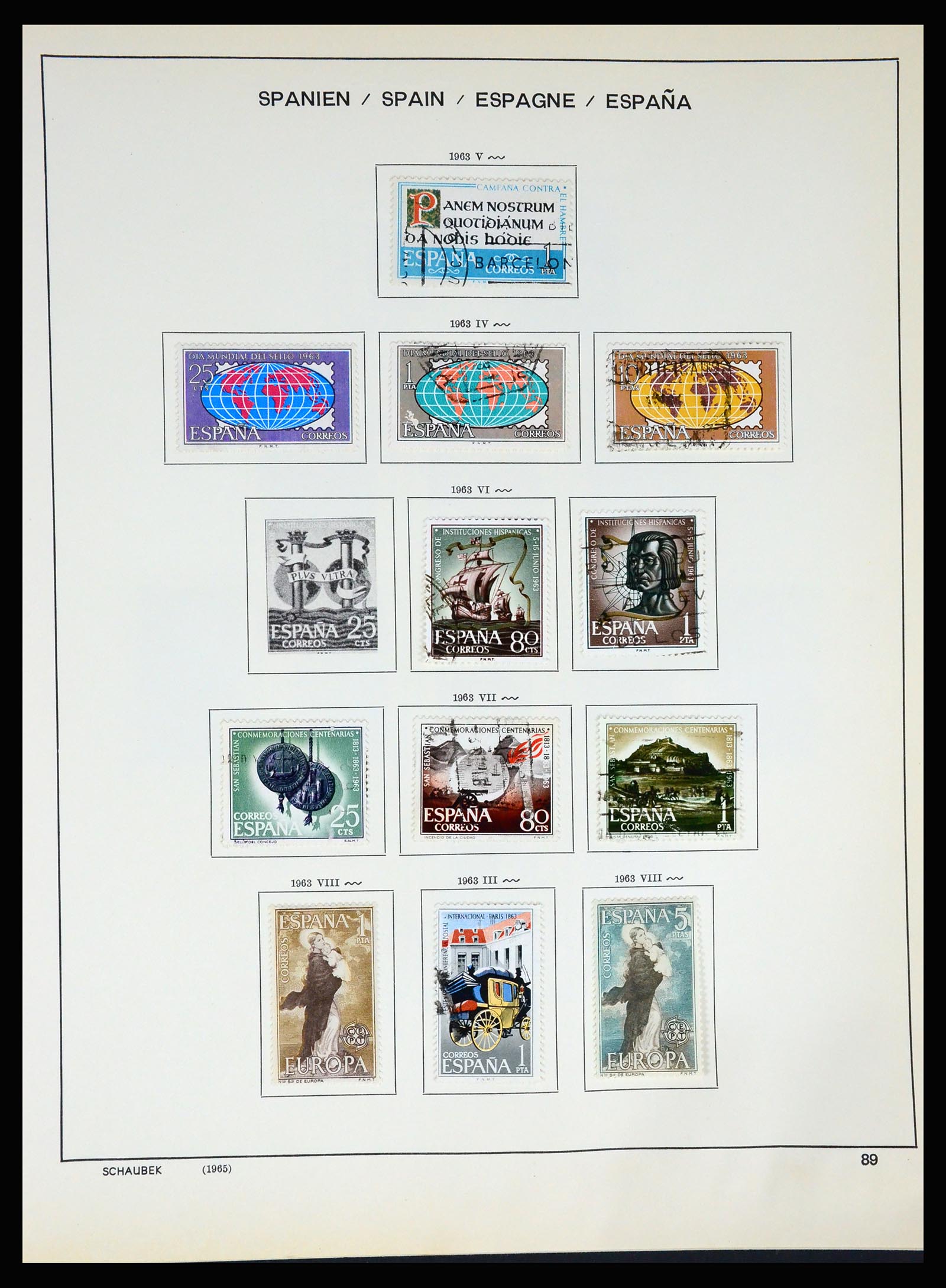 37268 095 - Postzegelverzameling 37268 Spanje 1850-1991.