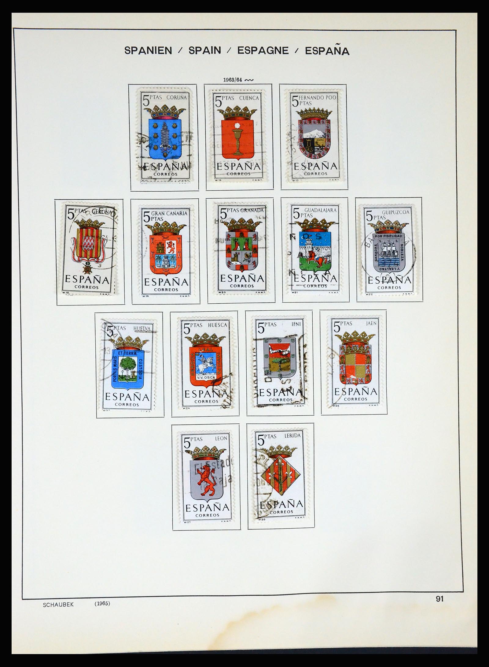 37268 097 - Postzegelverzameling 37268 Spanje 1850-1991.
