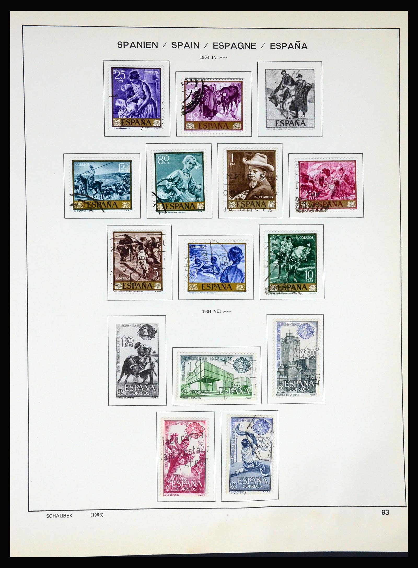 37268 099 - Postzegelverzameling 37268 Spanje 1850-1991.