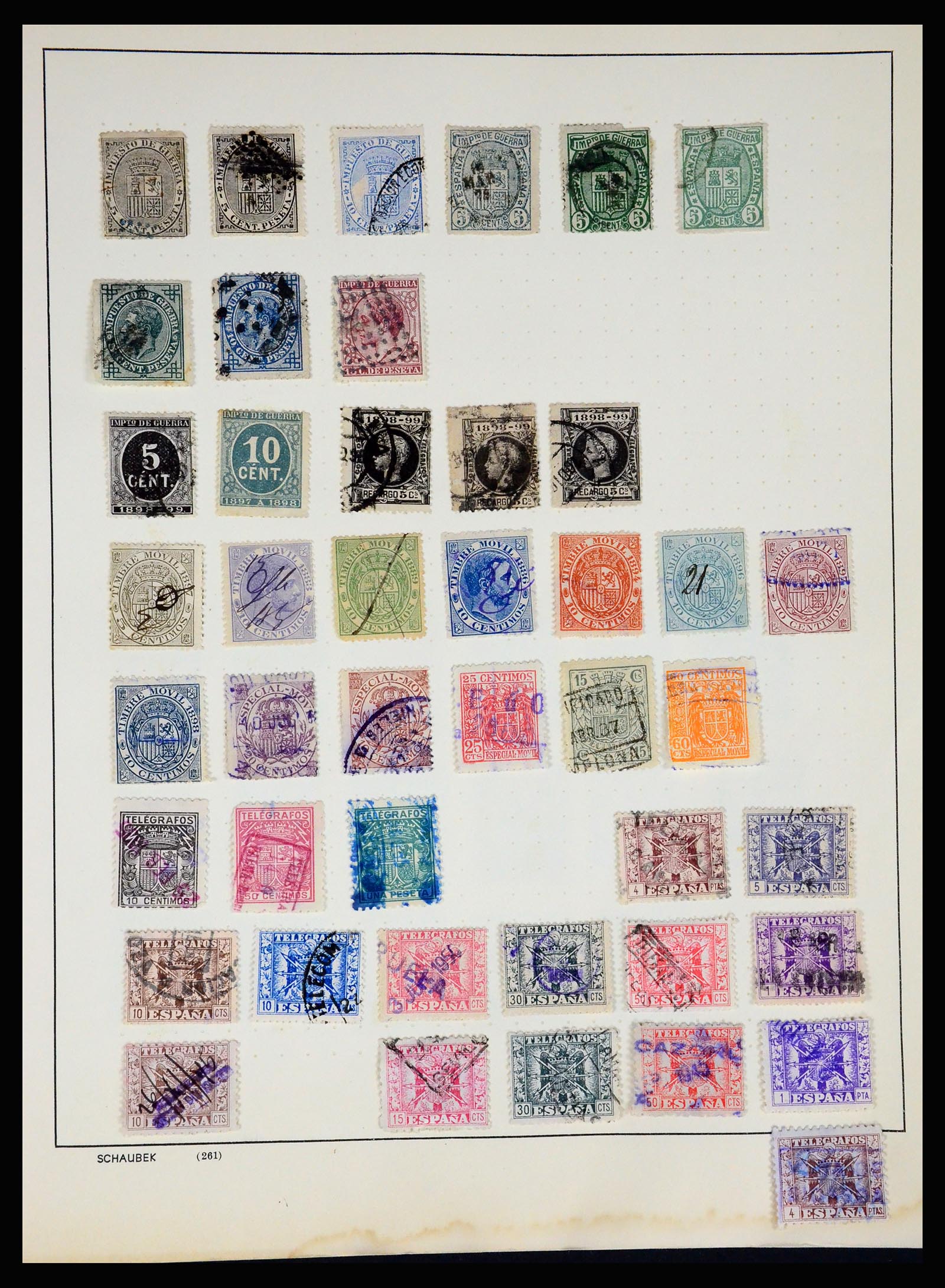 37268 278 - Postzegelverzameling 37268 Spanje 1850-1991.