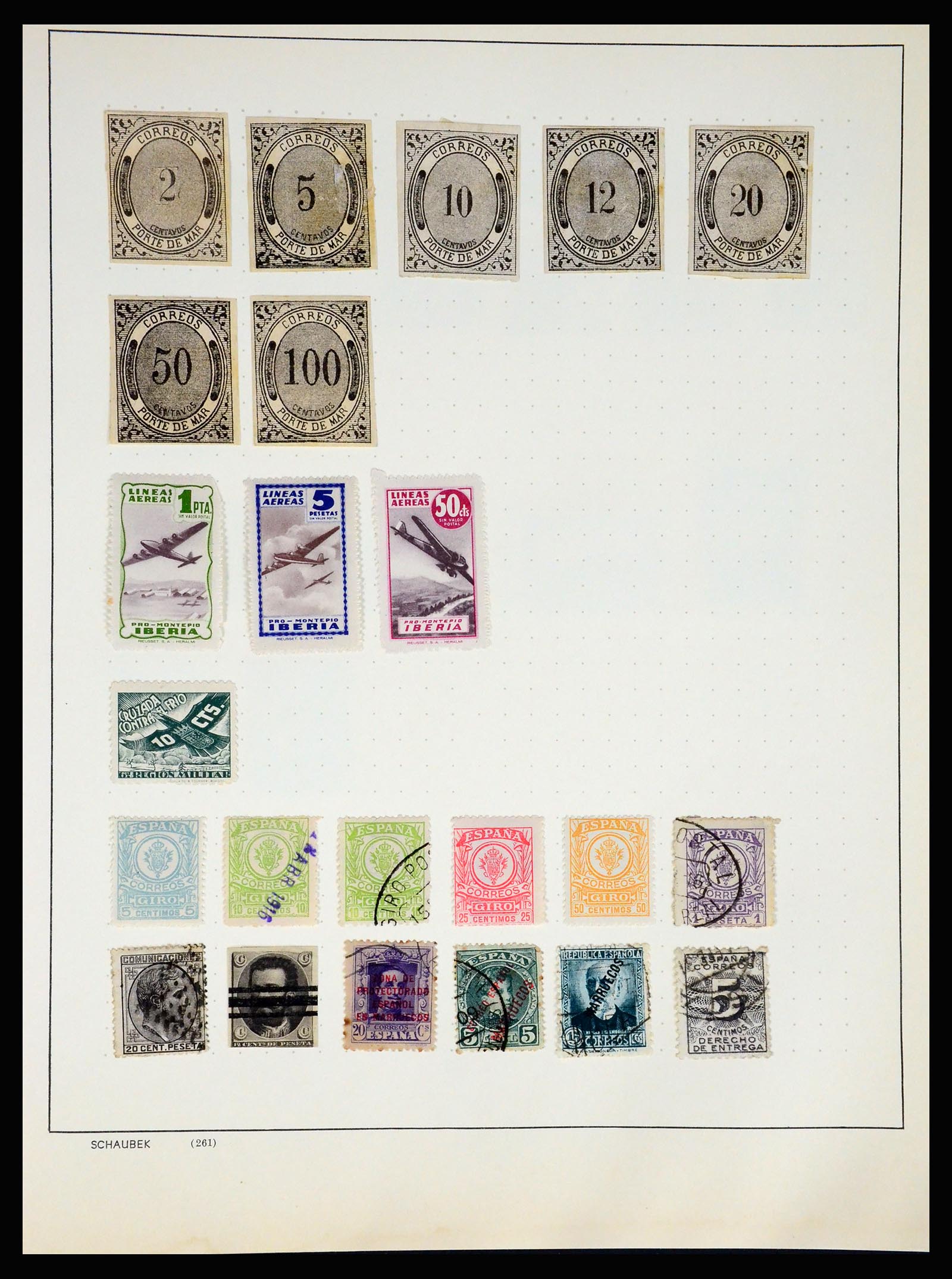 37268 282 - Postzegelverzameling 37268 Spanje 1850-1991.