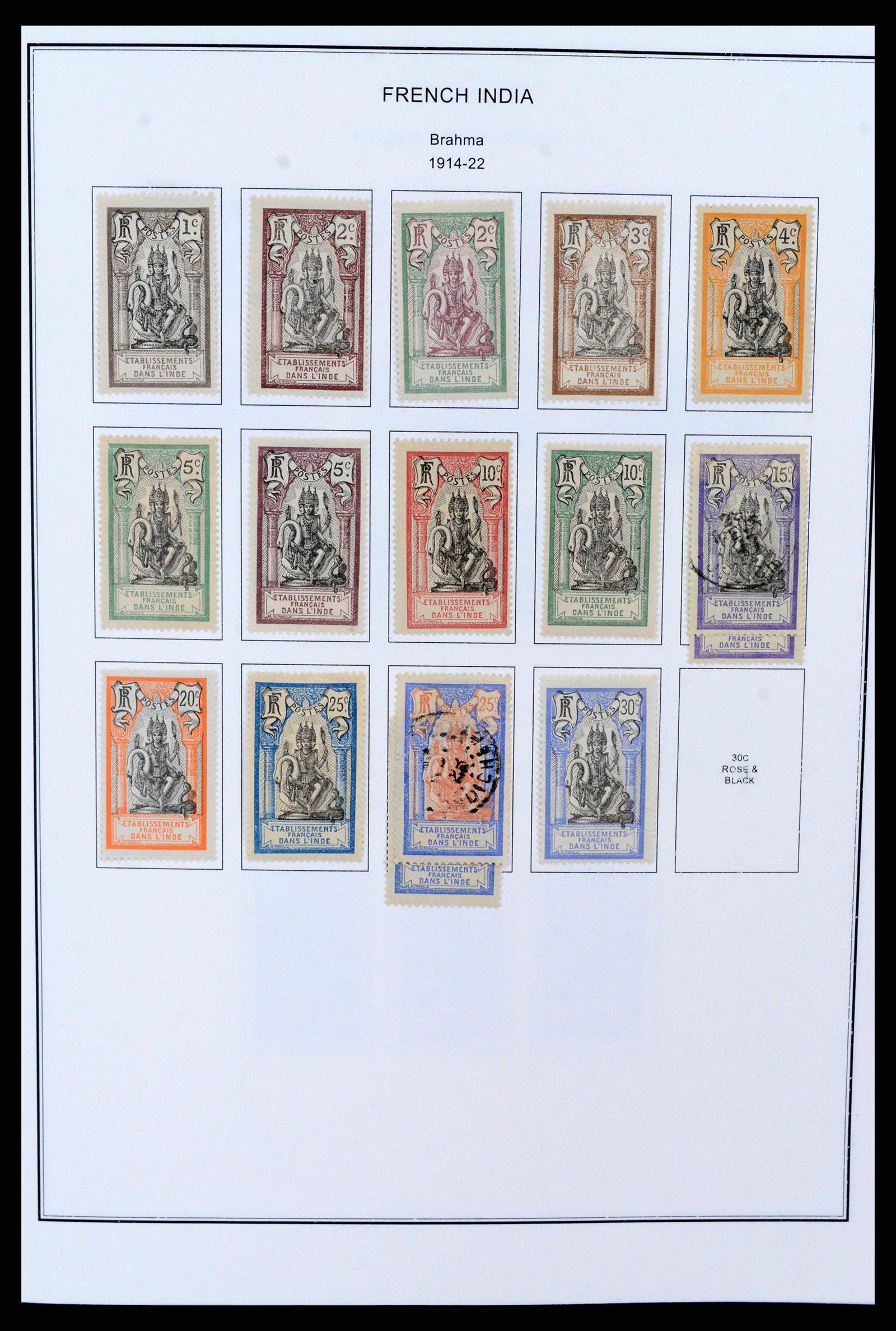 37269 0002 - Postzegelverzameling 37269 Franse koloniën 1855-1990.