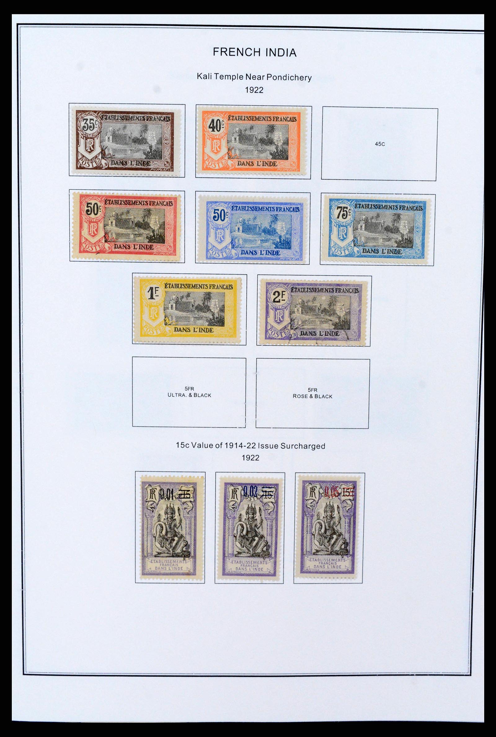 37269 0003 - Postzegelverzameling 37269 Franse koloniën 1855-1990.