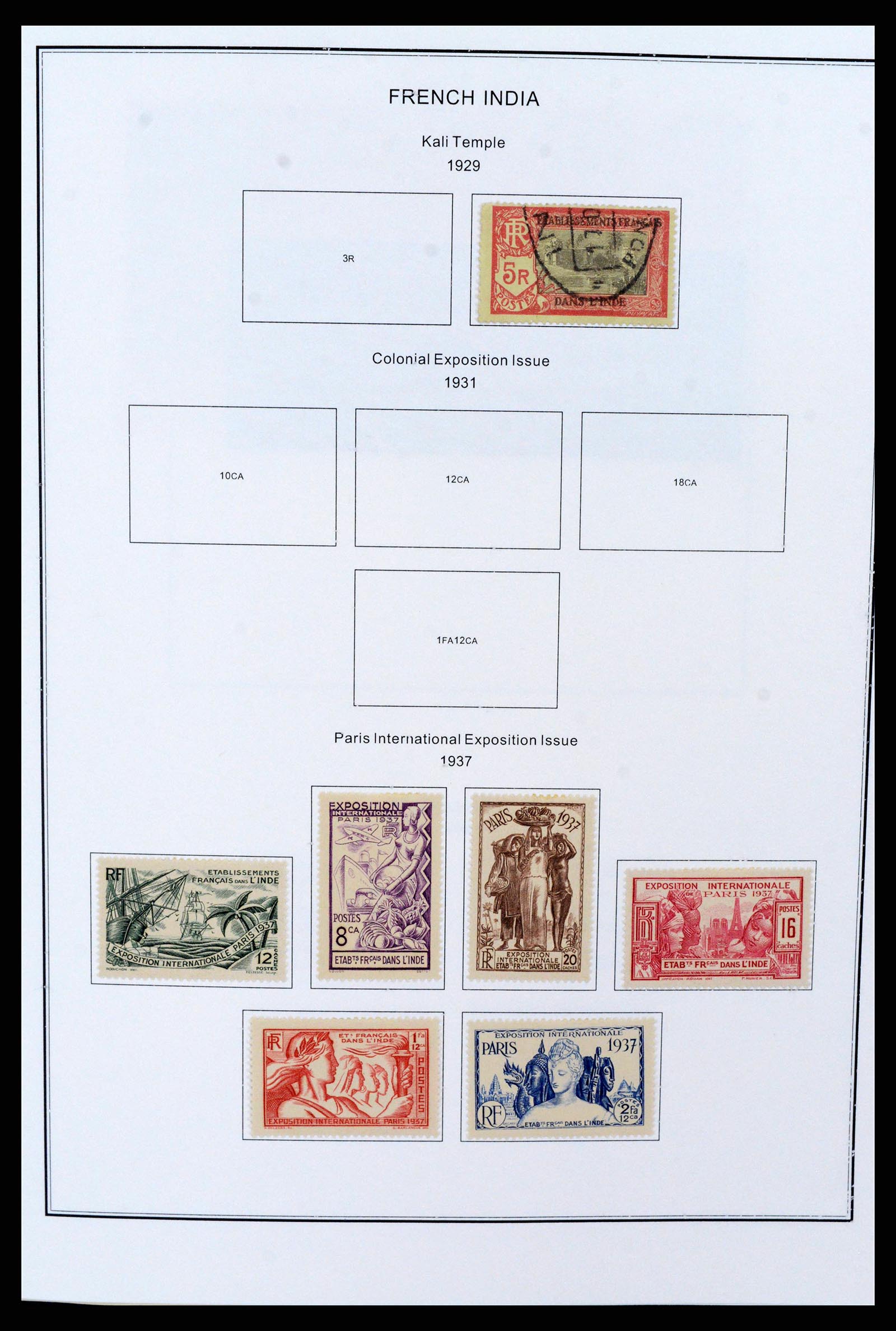 37269 0007 - Postzegelverzameling 37269 Franse koloniën 1855-1990.
