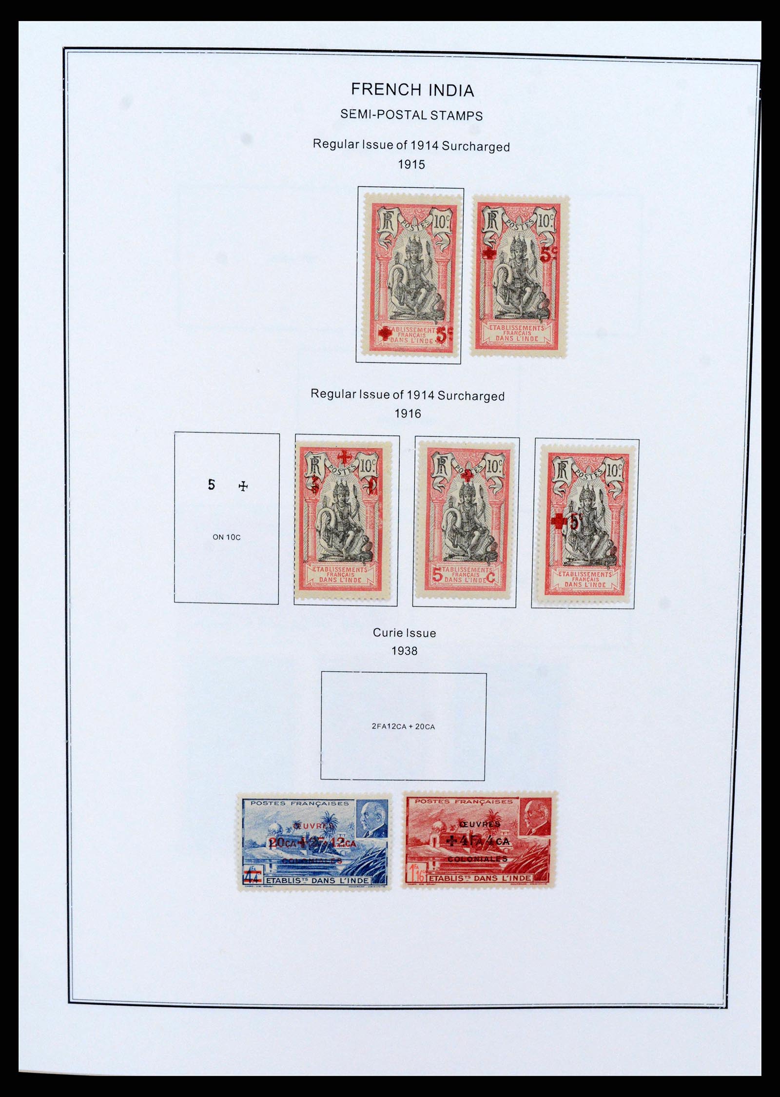 37269 0016 - Postzegelverzameling 37269 Franse koloniën 1855-1990.