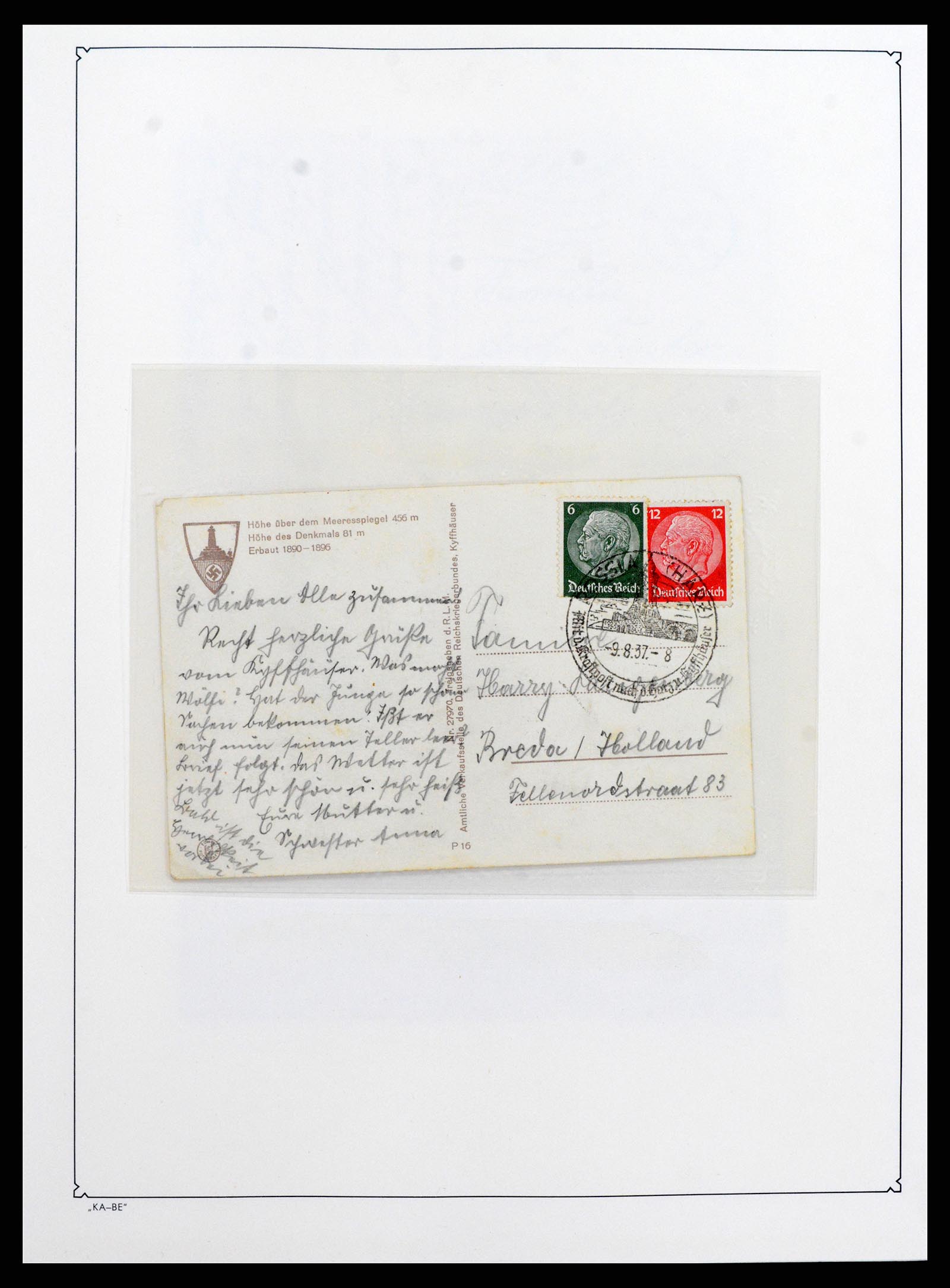 37270 001 - Postzegelverzameling 37270 Duitse bezettingen 1939-1945.