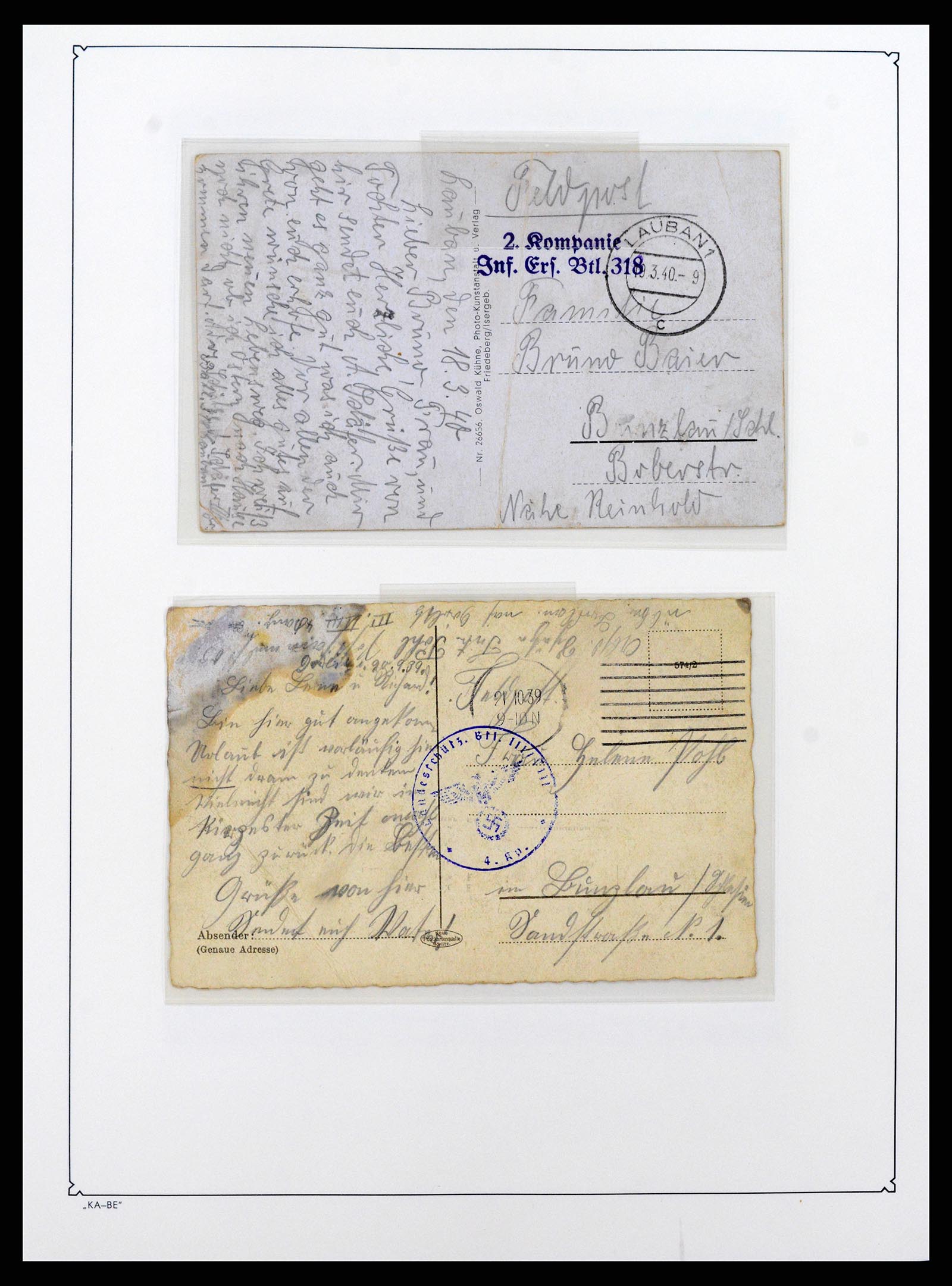 37270 003 - Postzegelverzameling 37270 Duitse bezettingen 1939-1945.
