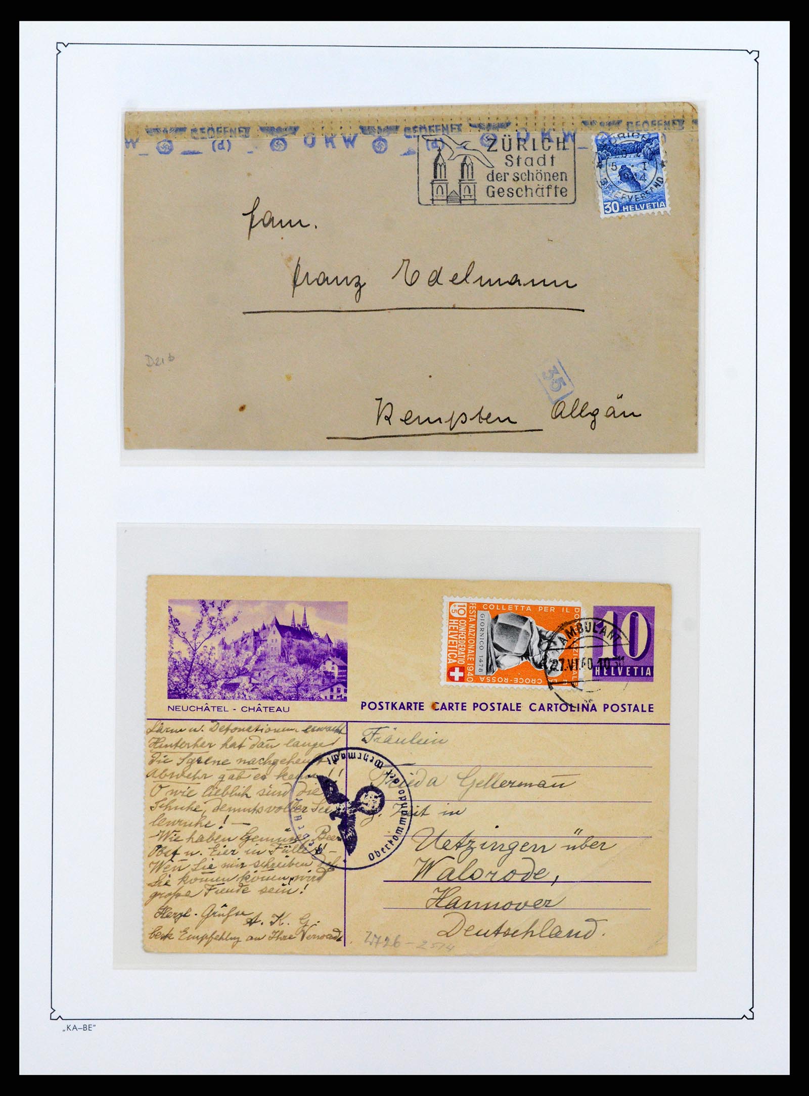 37270 011 - Postzegelverzameling 37270 Duitse bezettingen 1939-1945.