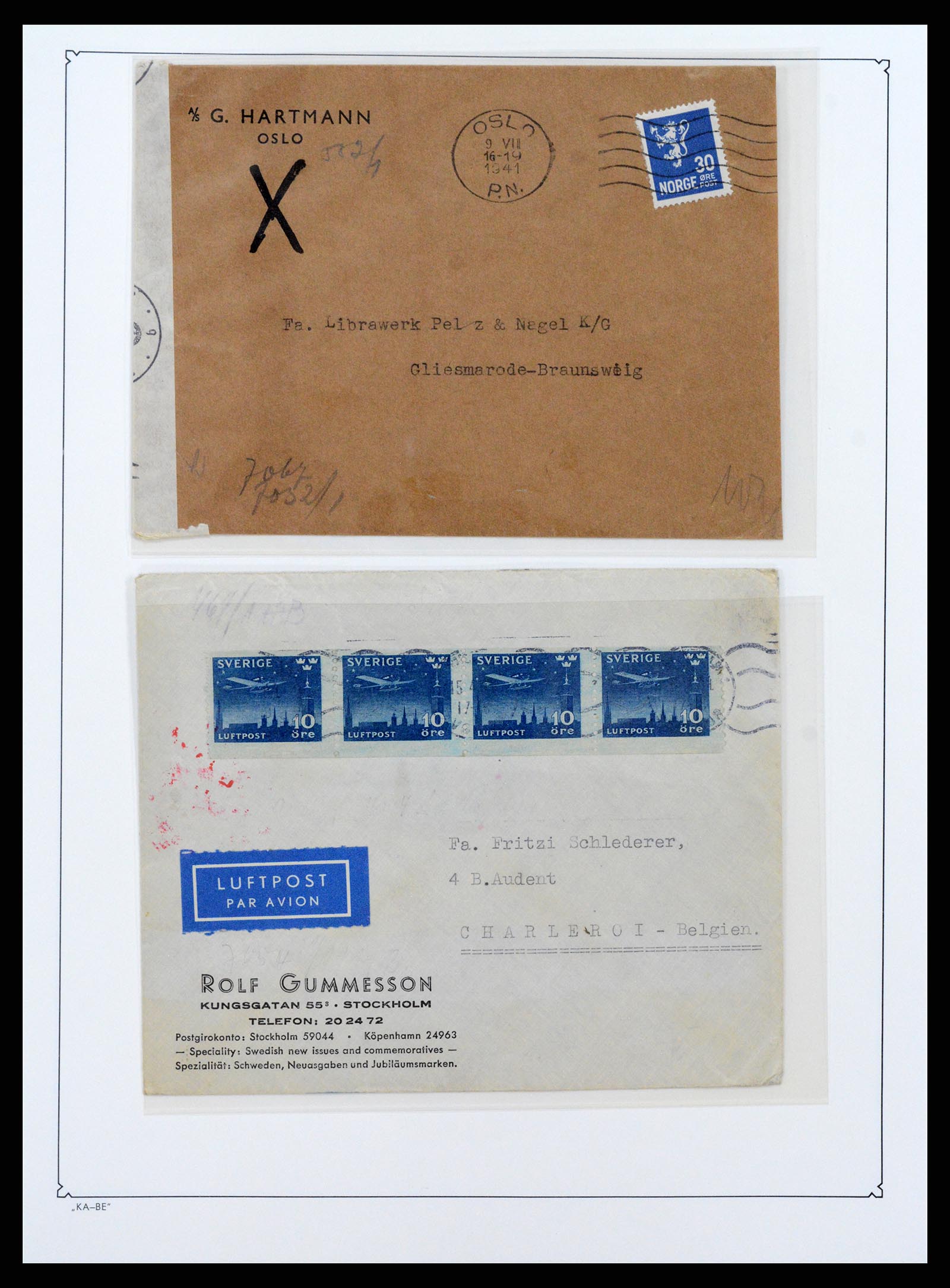 37270 012 - Postzegelverzameling 37270 Duitse bezettingen 1939-1945.