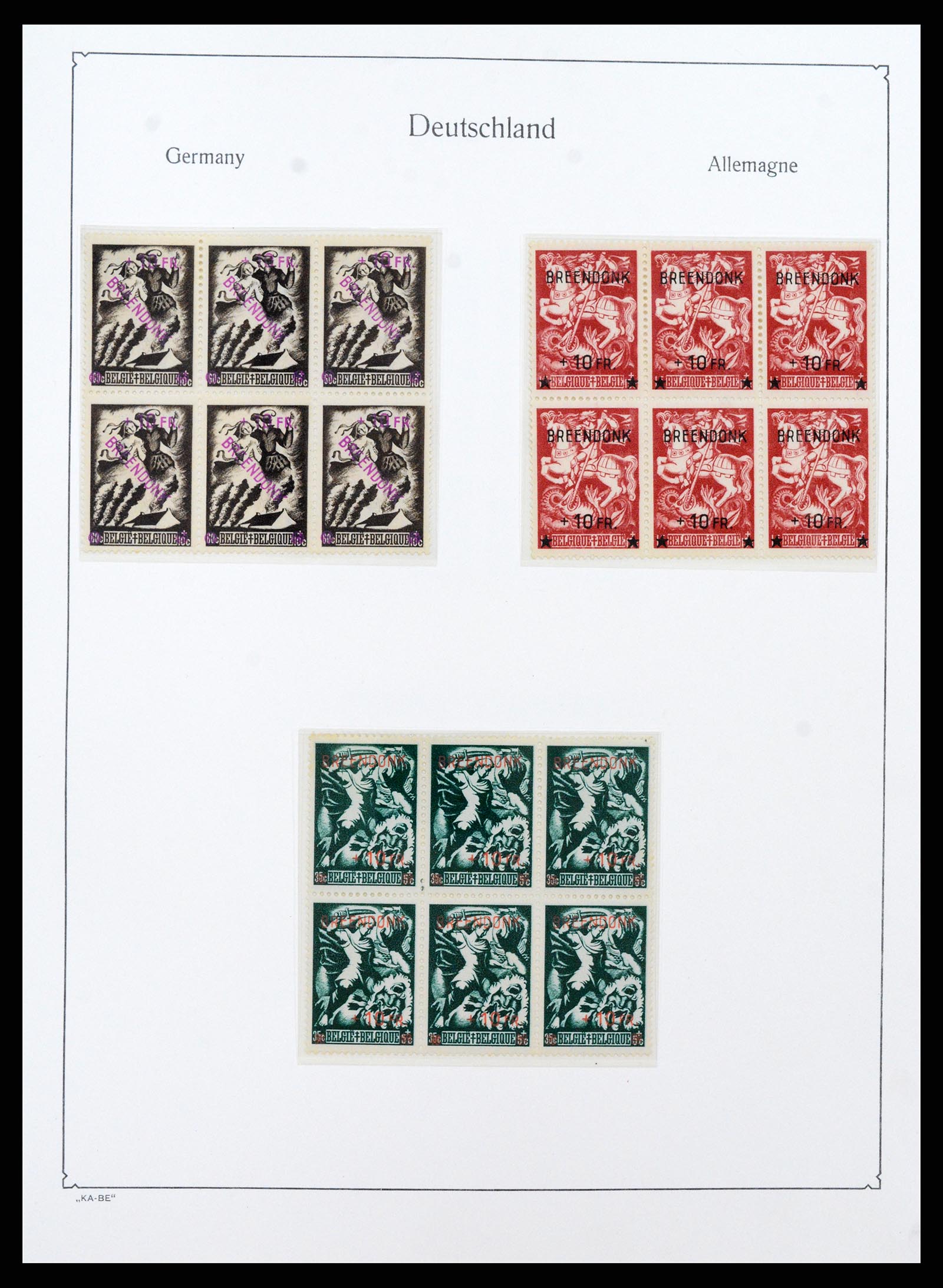 37270 015 - Postzegelverzameling 37270 Duitse bezettingen 1939-1945.