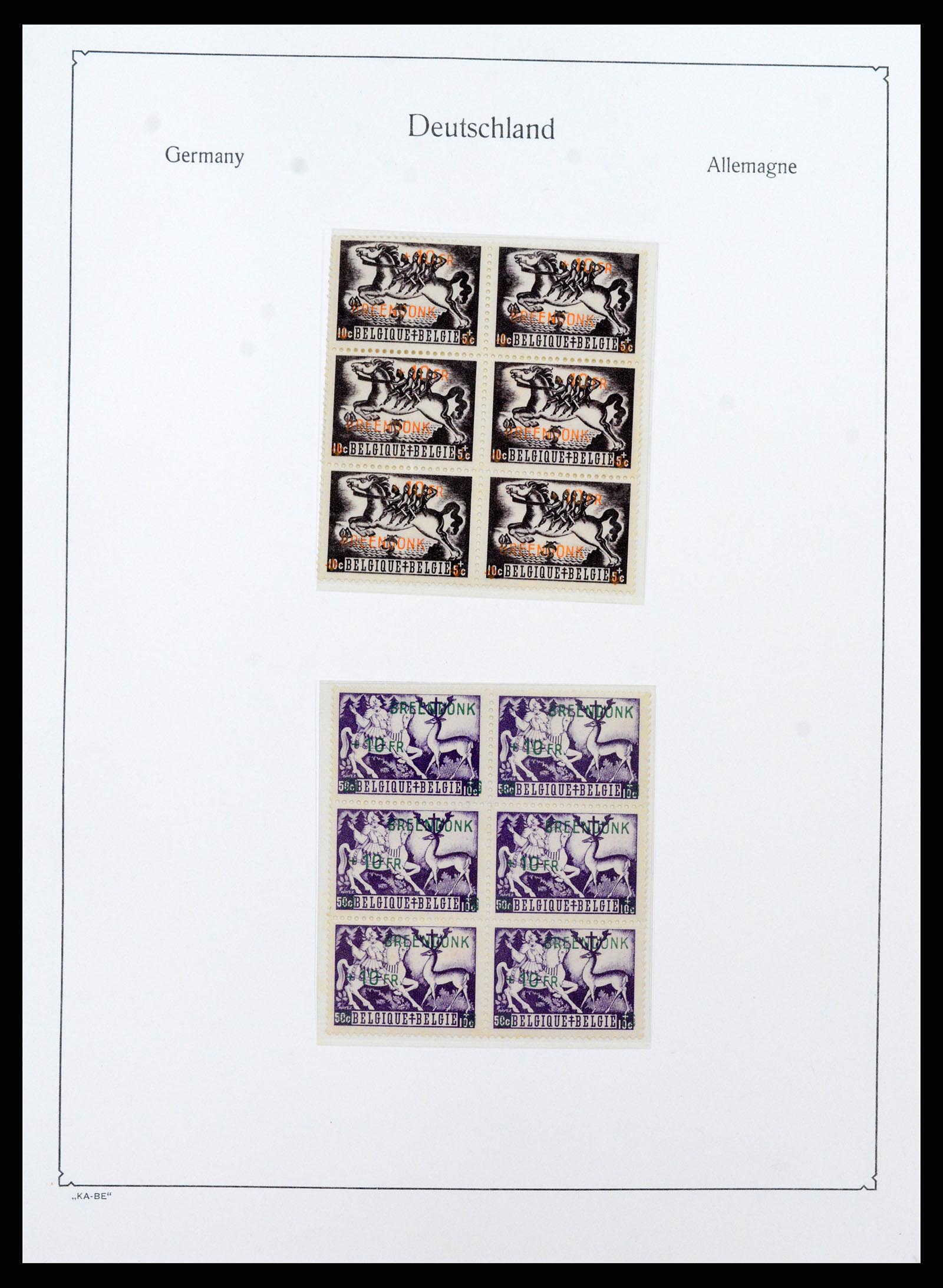 37270 016 - Postzegelverzameling 37270 Duitse bezettingen 1939-1945.