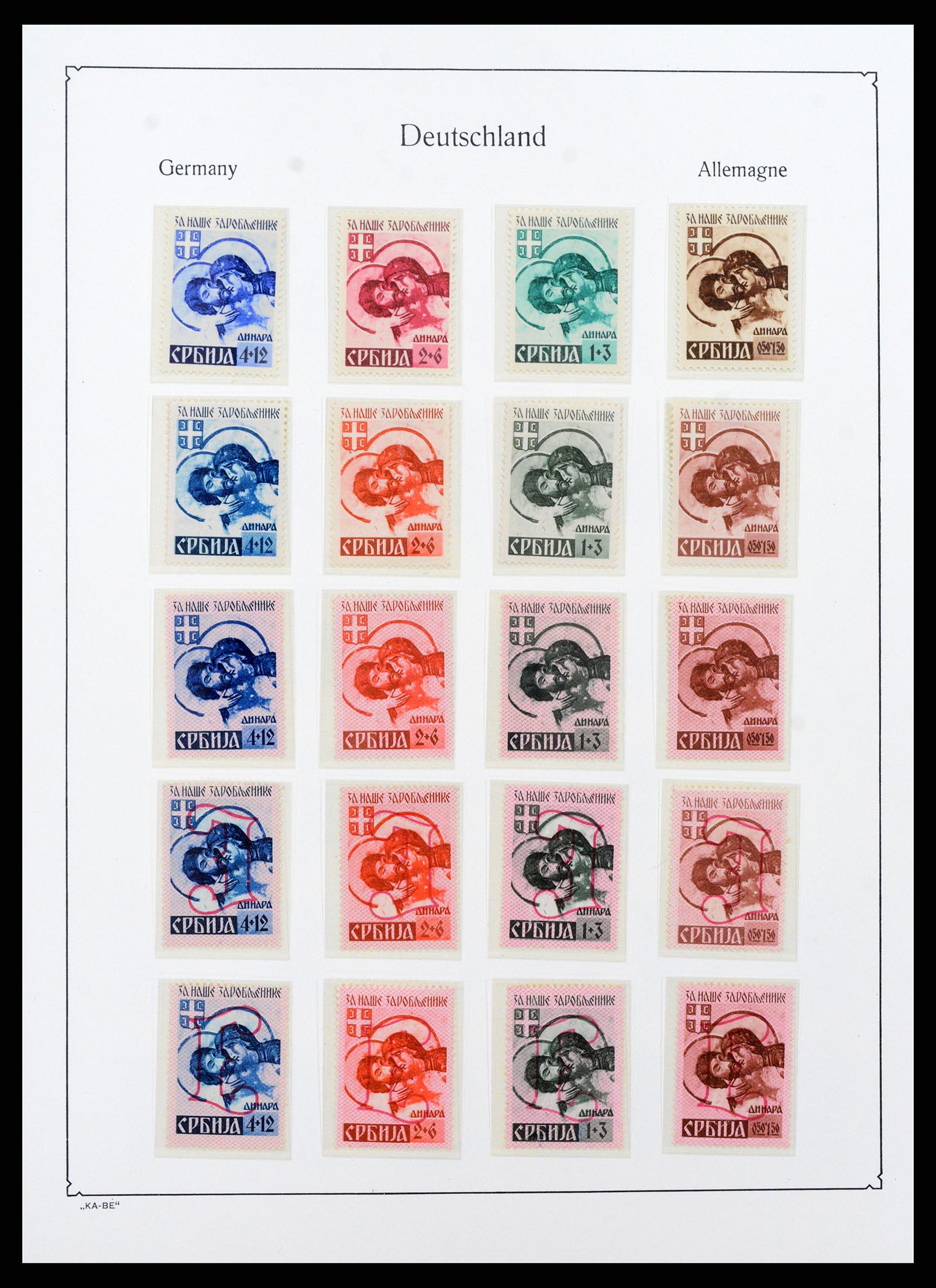 37270 023 - Postzegelverzameling 37270 Duitse bezettingen 1939-1945.