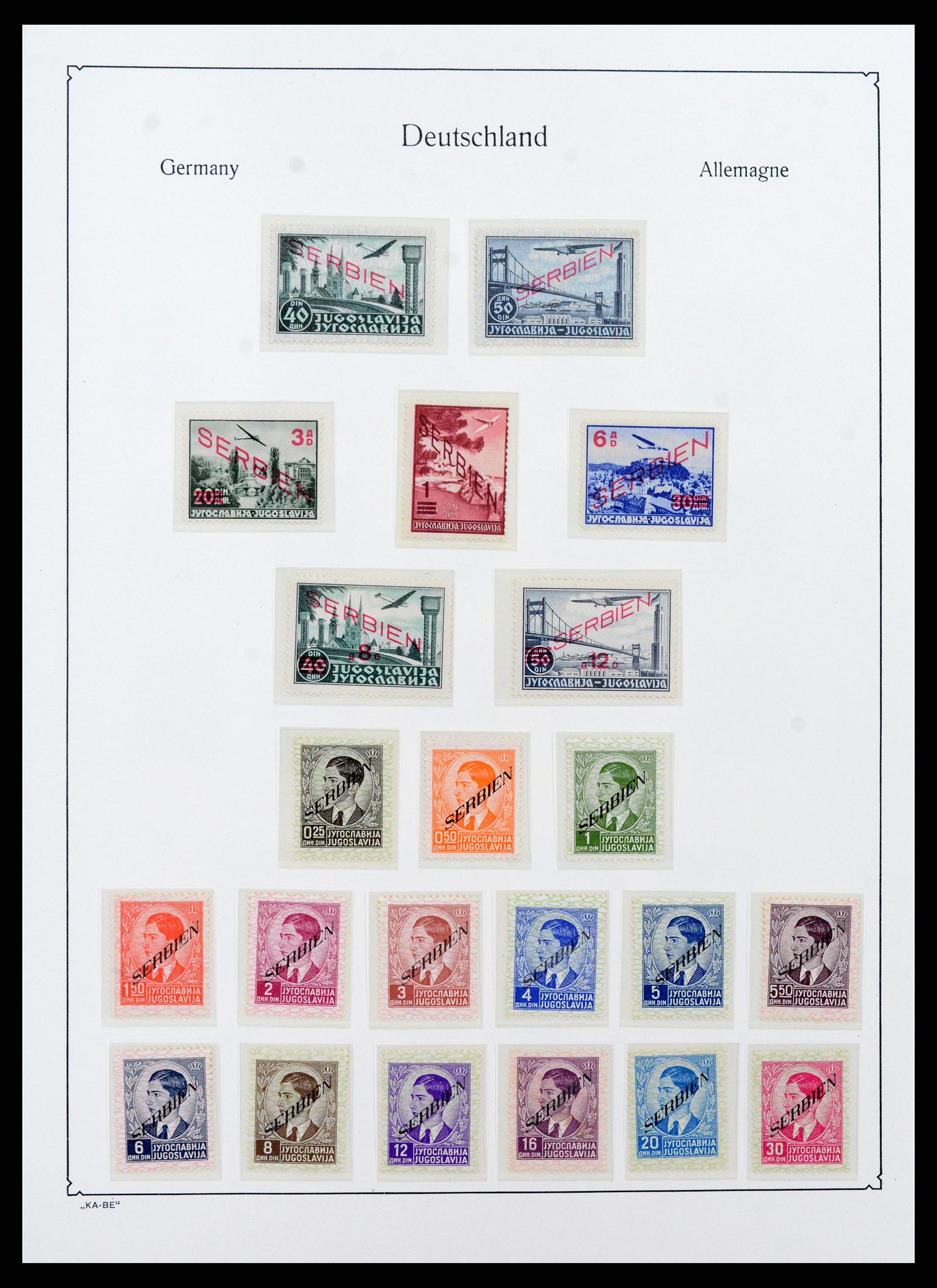 37270 024 - Postzegelverzameling 37270 Duitse bezettingen 1939-1945.