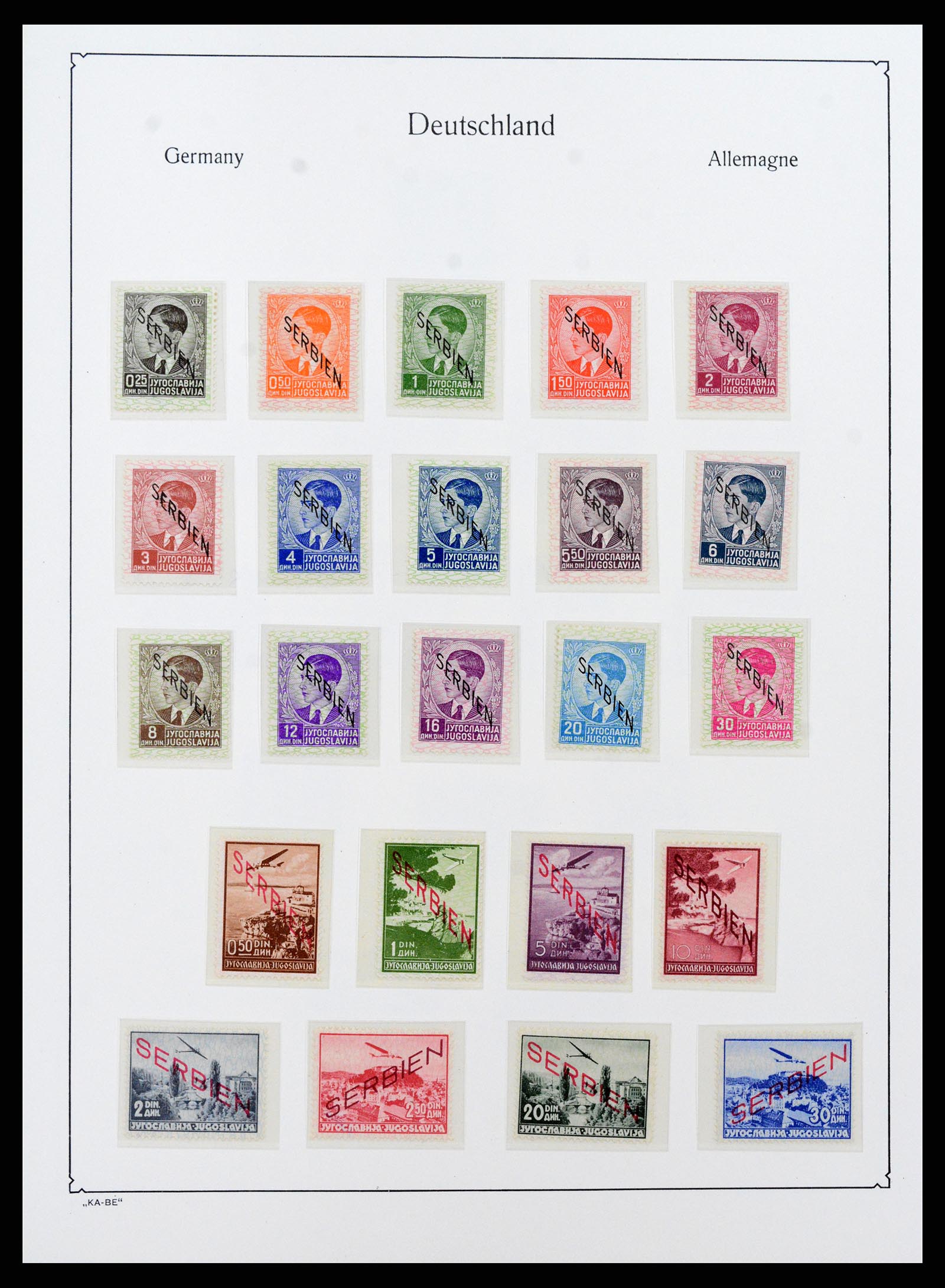 37270 025 - Postzegelverzameling 37270 Duitse bezettingen 1939-1945.