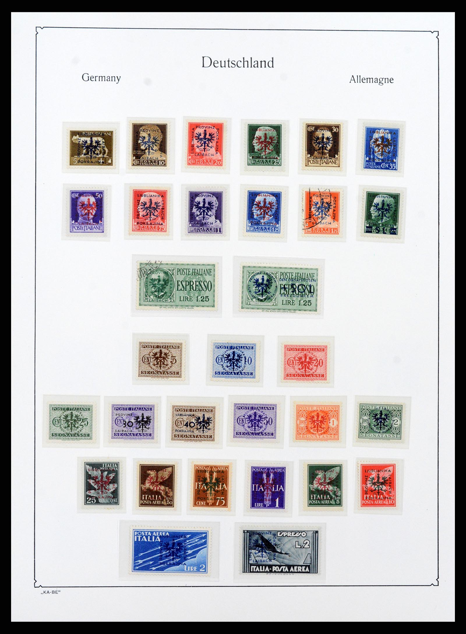 37270 027 - Postzegelverzameling 37270 Duitse bezettingen 1939-1945.