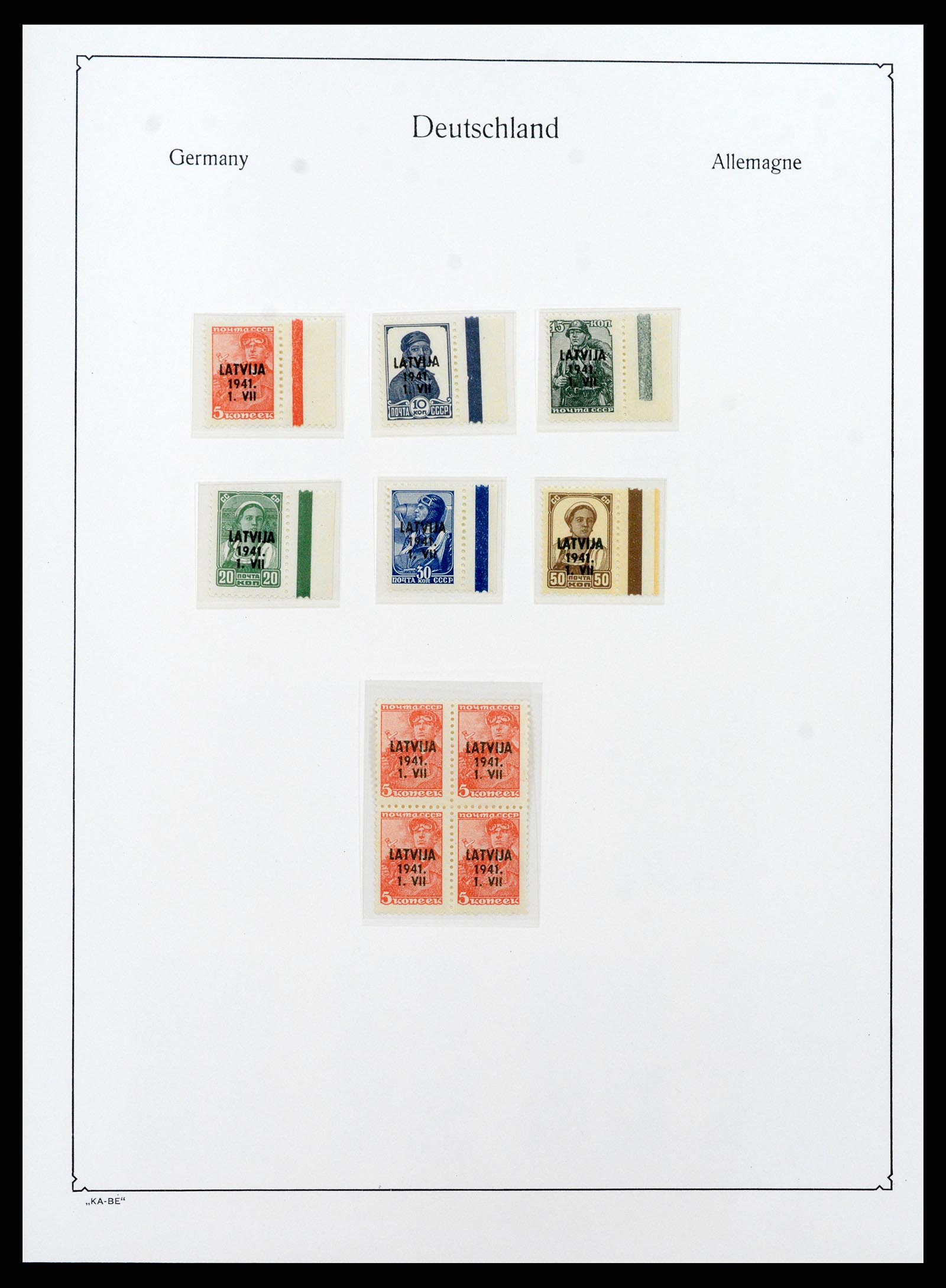 37270 030 - Postzegelverzameling 37270 Duitse bezettingen 1939-1945.