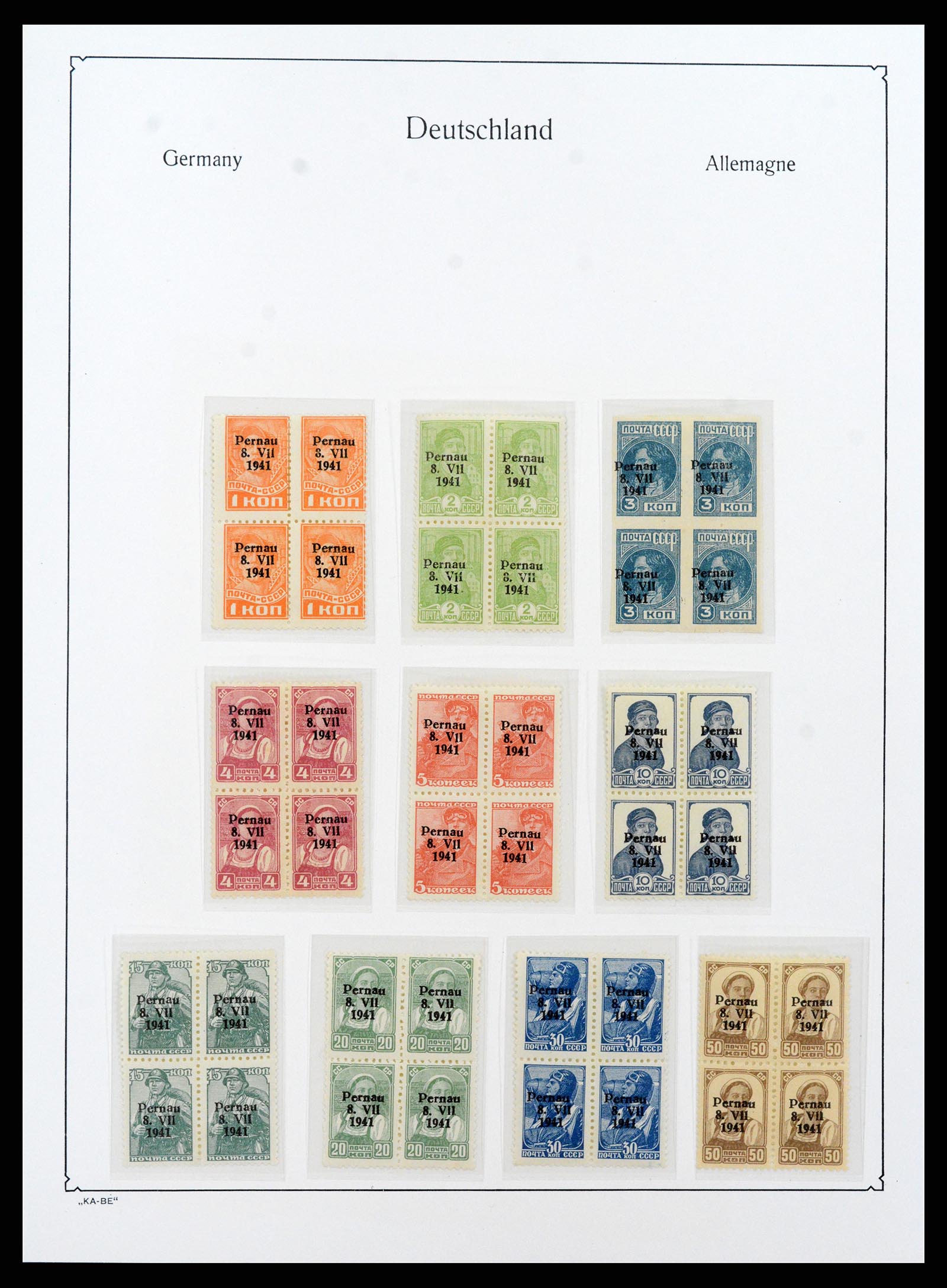 37270 031 - Postzegelverzameling 37270 Duitse bezettingen 1939-1945.