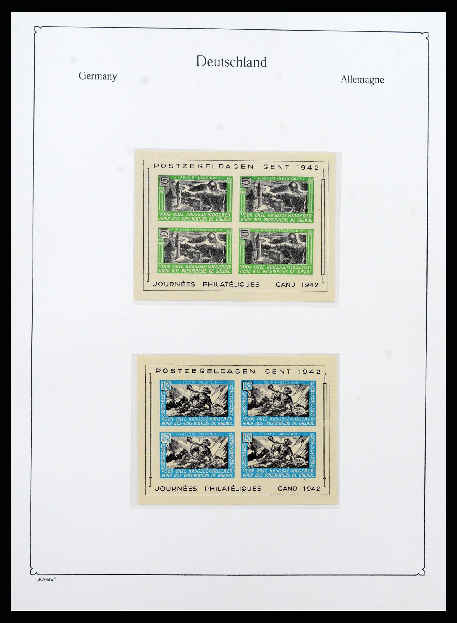 37270 033 - Postzegelverzameling 37270 Duitse bezettingen 1939-1945.