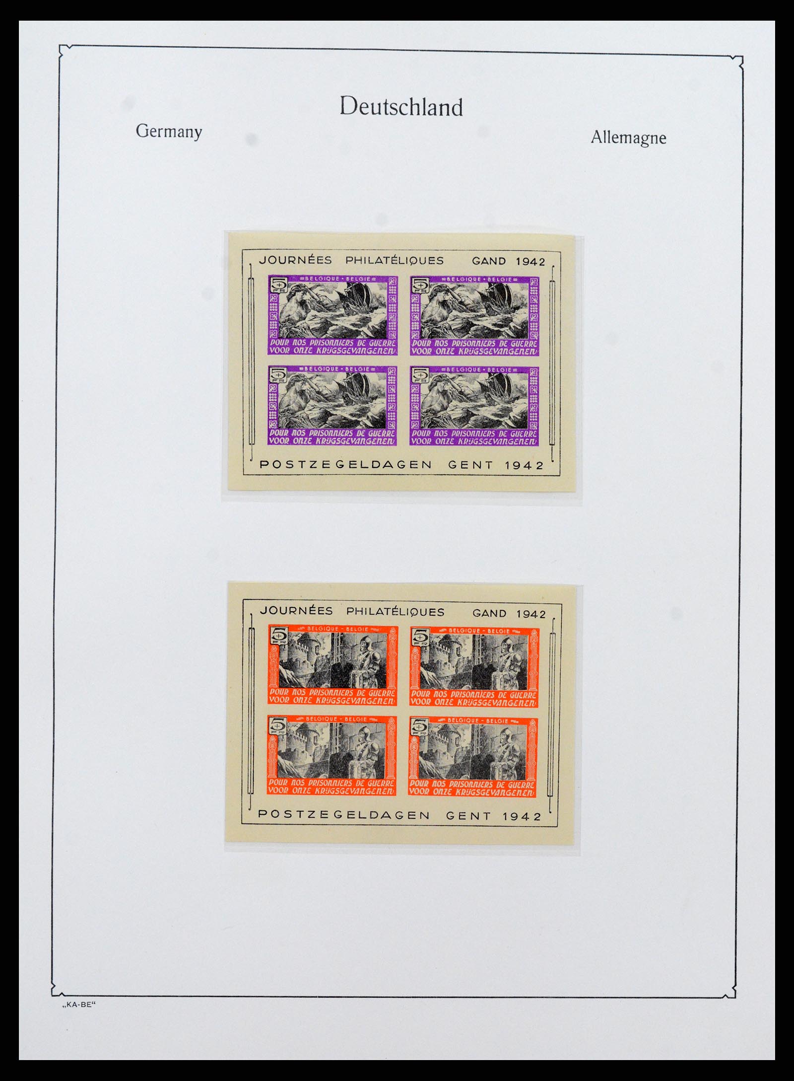 37270 034 - Postzegelverzameling 37270 Duitse bezettingen 1939-1945.