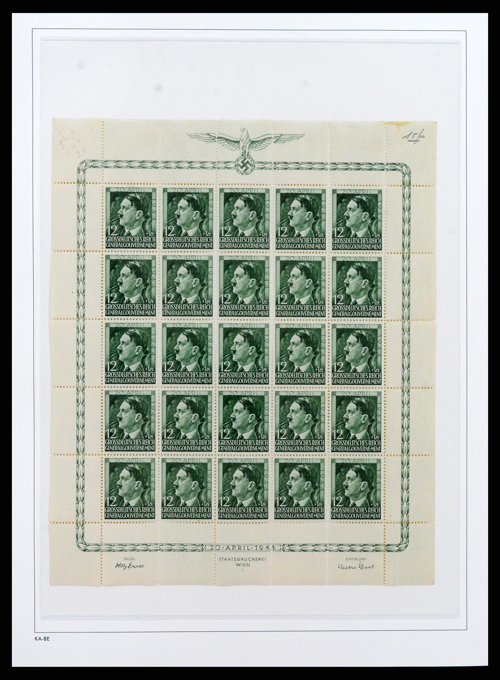 37270 035 - Postzegelverzameling 37270 Duitse bezettingen 1939-1945.