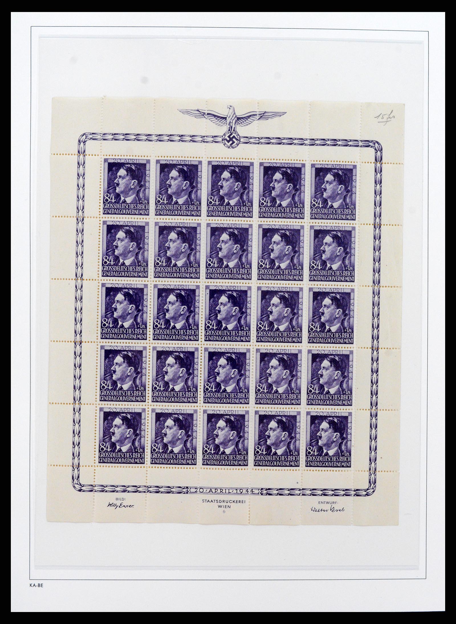 37270 036 - Postzegelverzameling 37270 Duitse bezettingen 1939-1945.