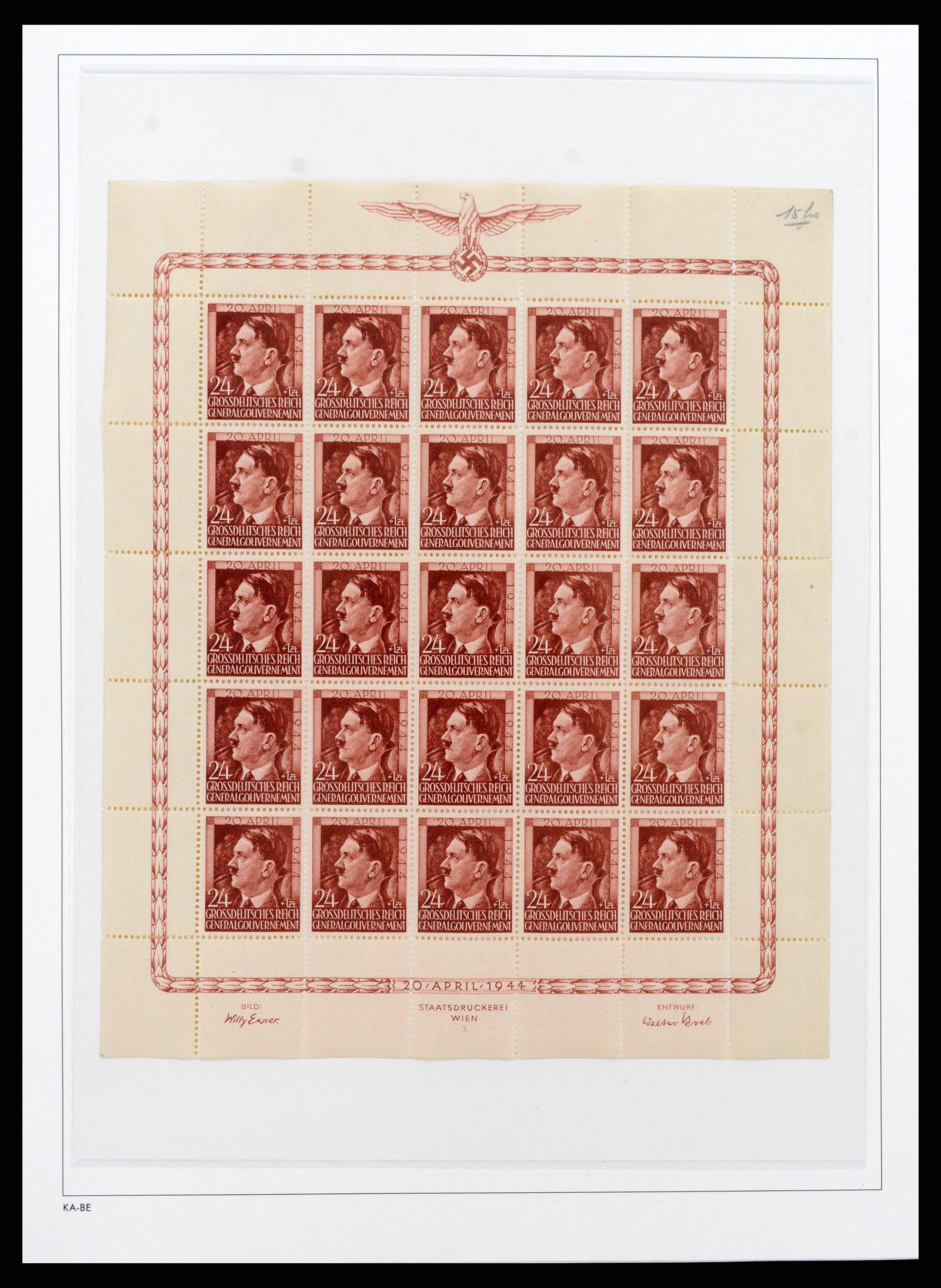 37270 037 - Postzegelverzameling 37270 Duitse bezettingen 1939-1945.